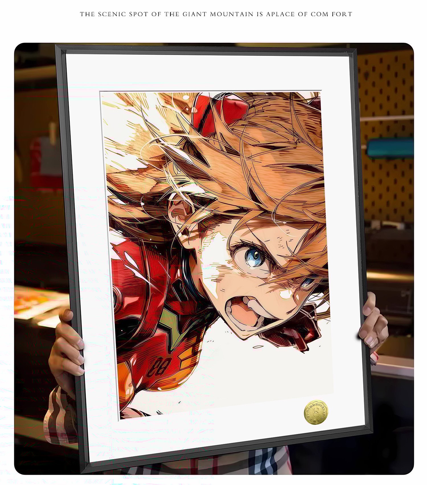 【週邊】皇呱工作室－新世紀福音戰士 明日香的憤怒 裝飾畫