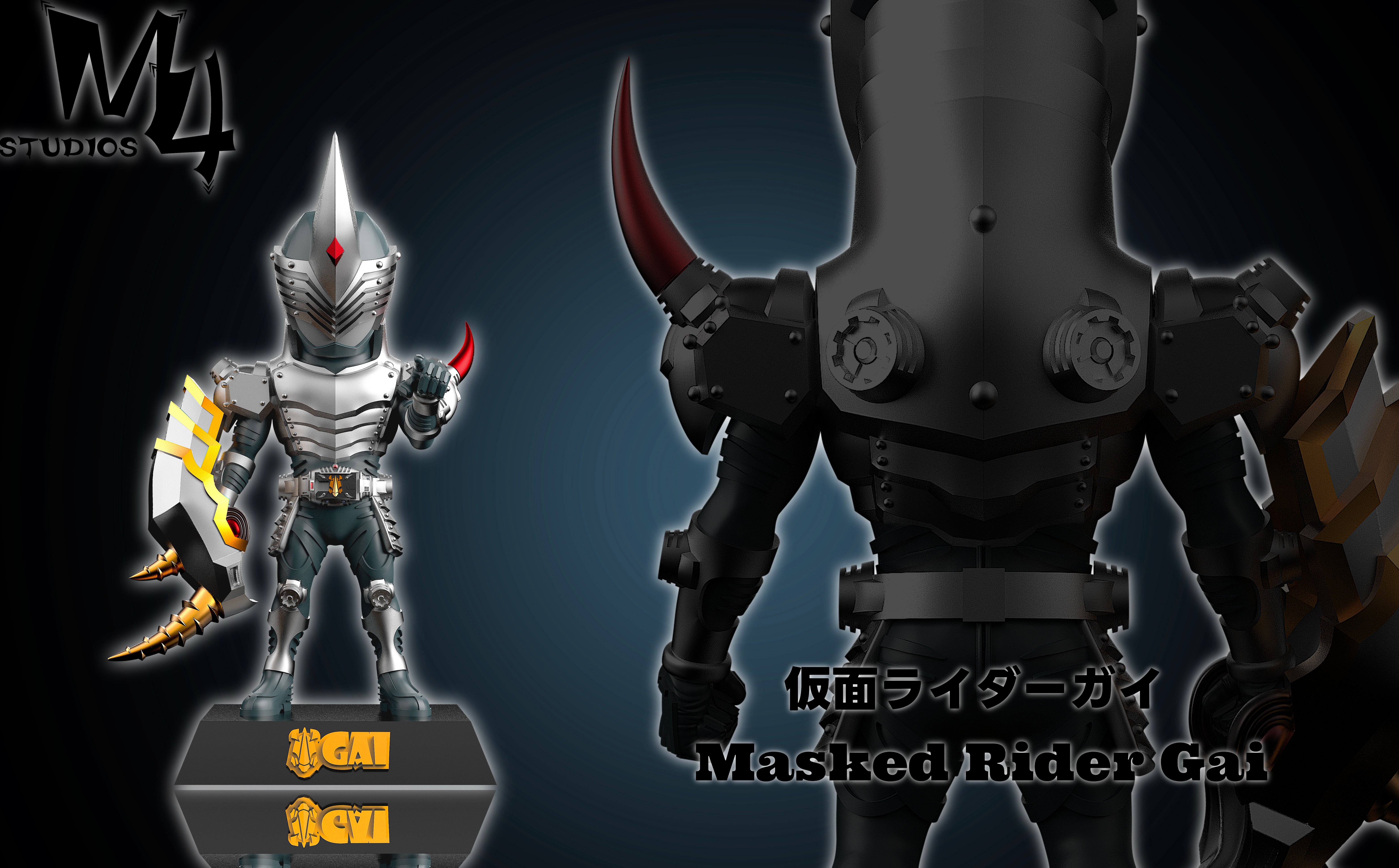 【假面騎士】M4工作室-龍騎精品系列 第五彈 假面騎士.鎧