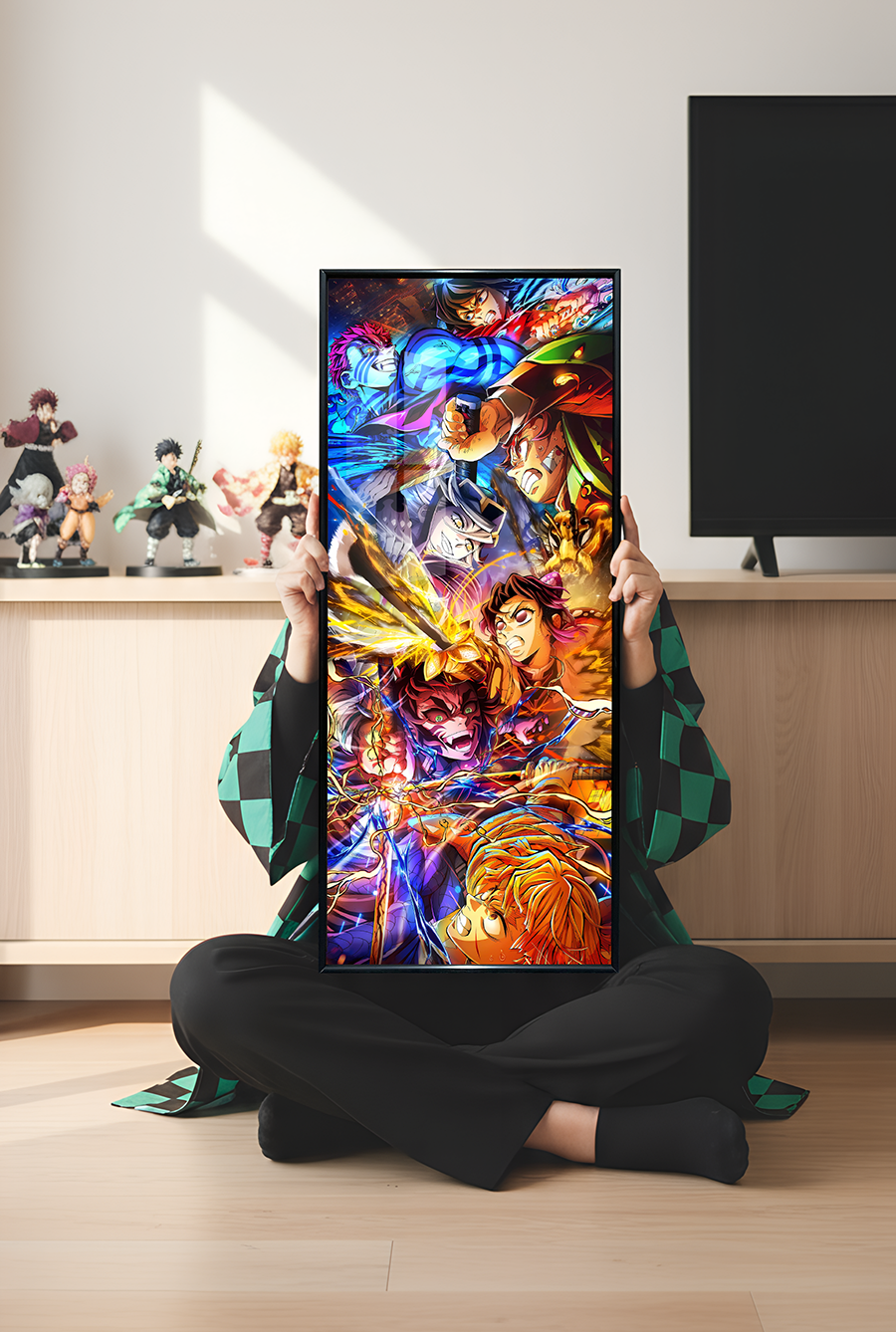 《週邊》千鳥社-鬼滅之刃無限城海報猗窩座義勇炭治郎善逸蝴蝶忍裝飾畫海報