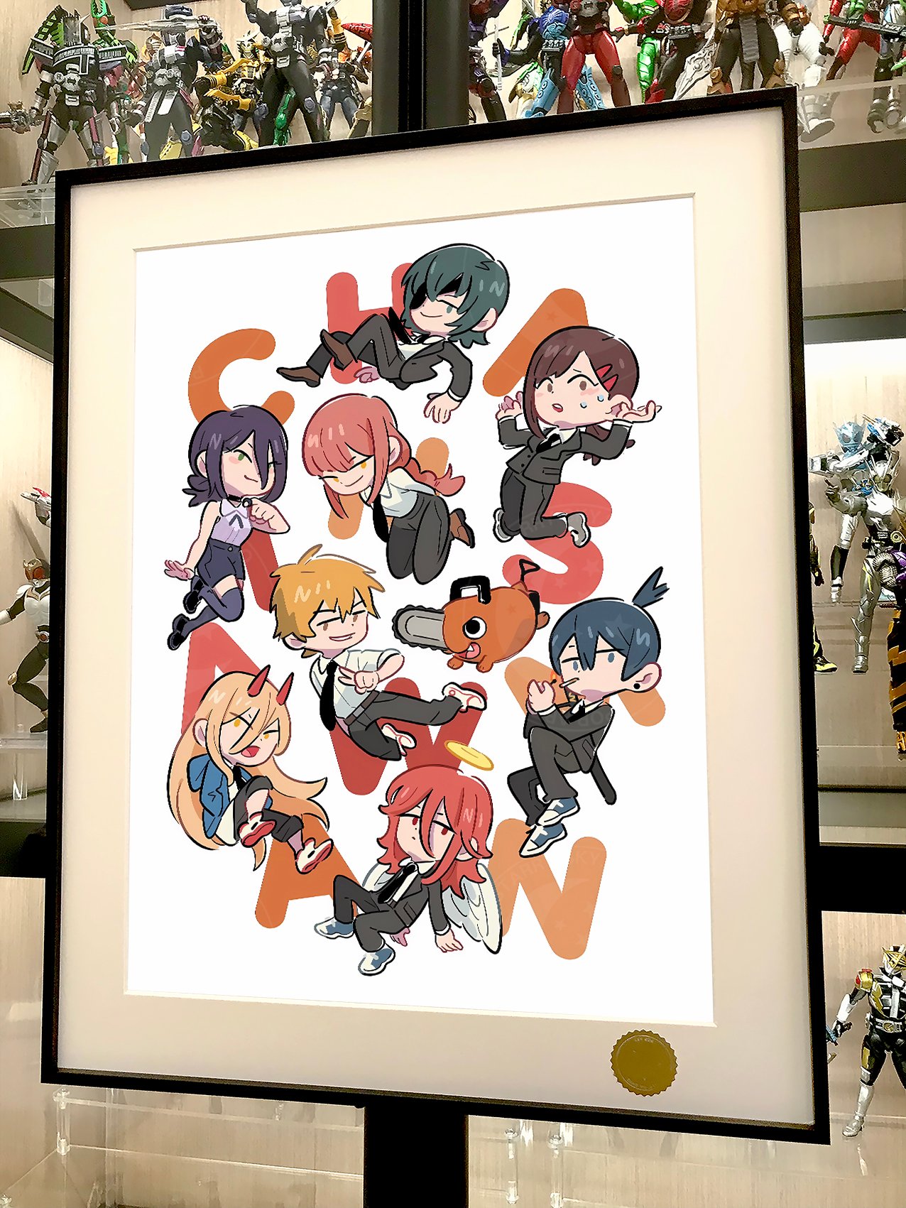 【週邊】星空工作室－鏈鋸人 Q版電鋸人 裝飾畫