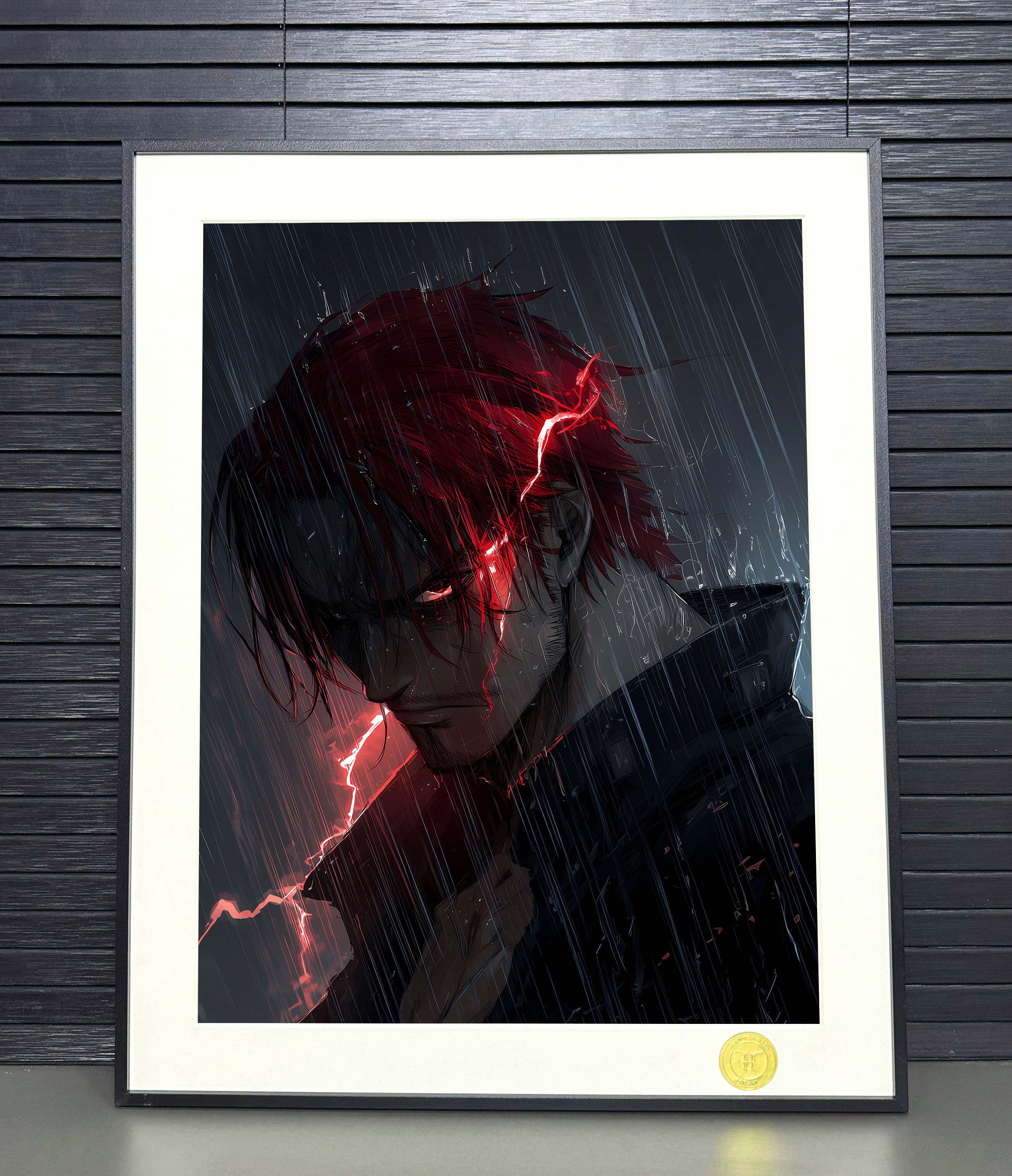 【週邊】H2工作室－海賊王 霸氣紅髮 裝飾畫