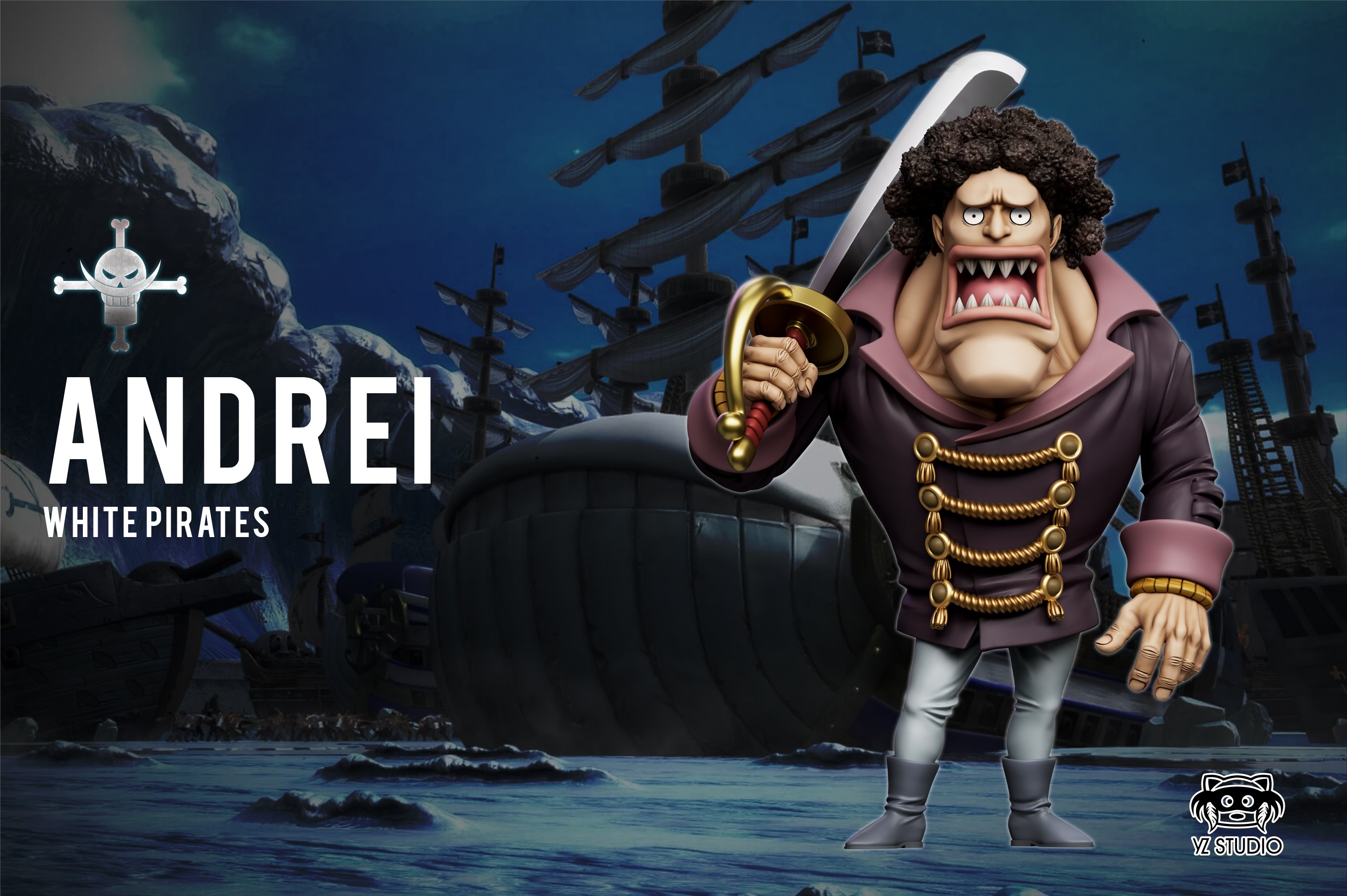 【海賊王】YZ工作室－白鬍子旗下海賊團共鳴系列 第十三彈 安德烈