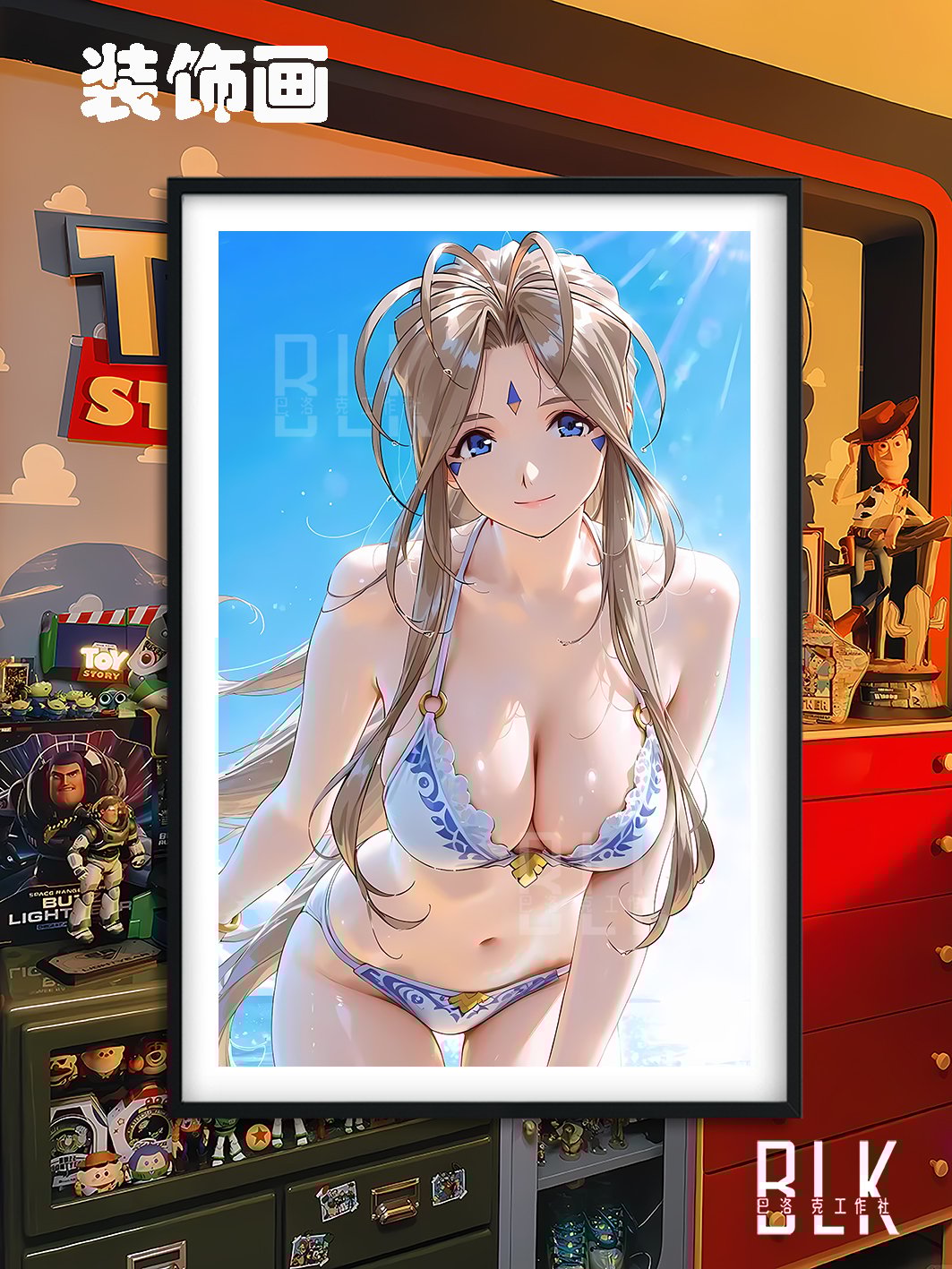 【週邊】巴洛克－我的女神 貝露丹蒂 裝飾畫&冰箱貼