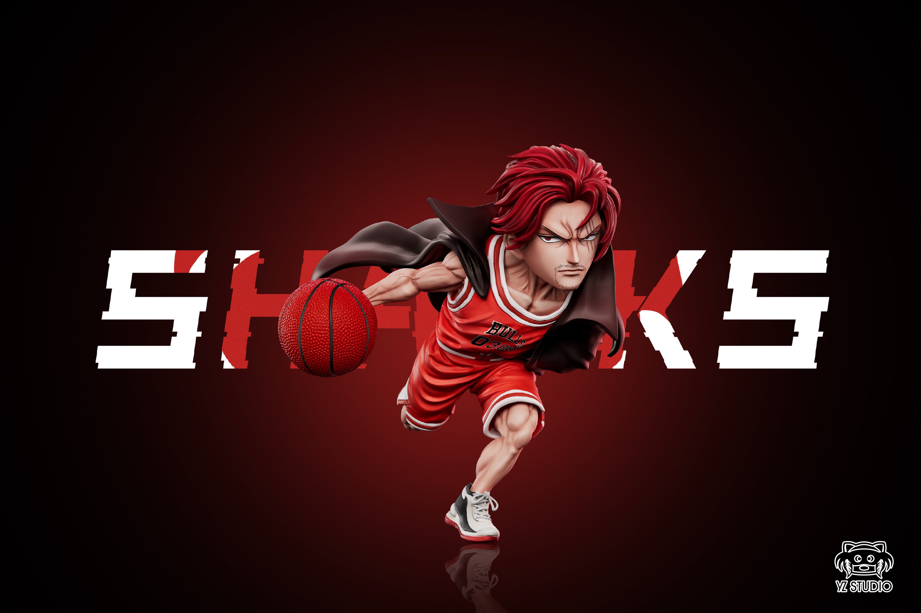 【海賊王】YZ工作室－夢之隊 第三彈 公牛隊 紅髮·香克斯