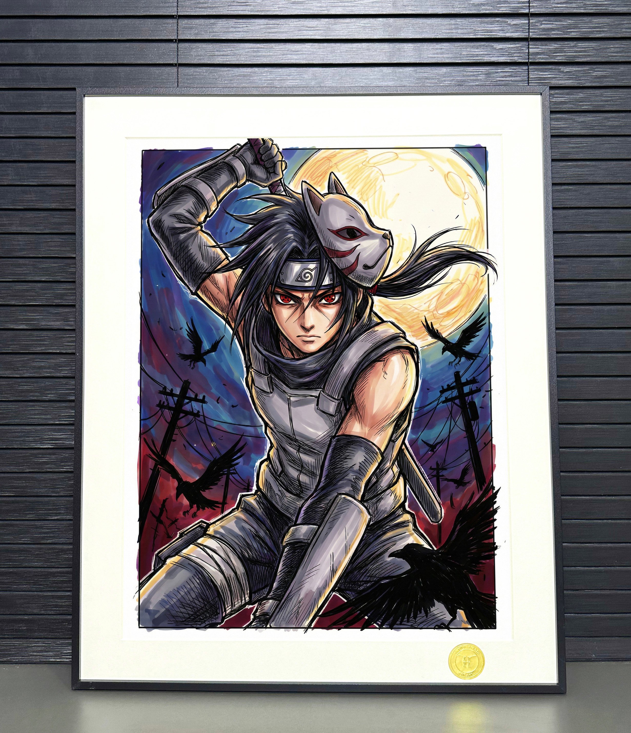 【週邊】H2工作室－火影忍者 暗部鼬 裝飾畫