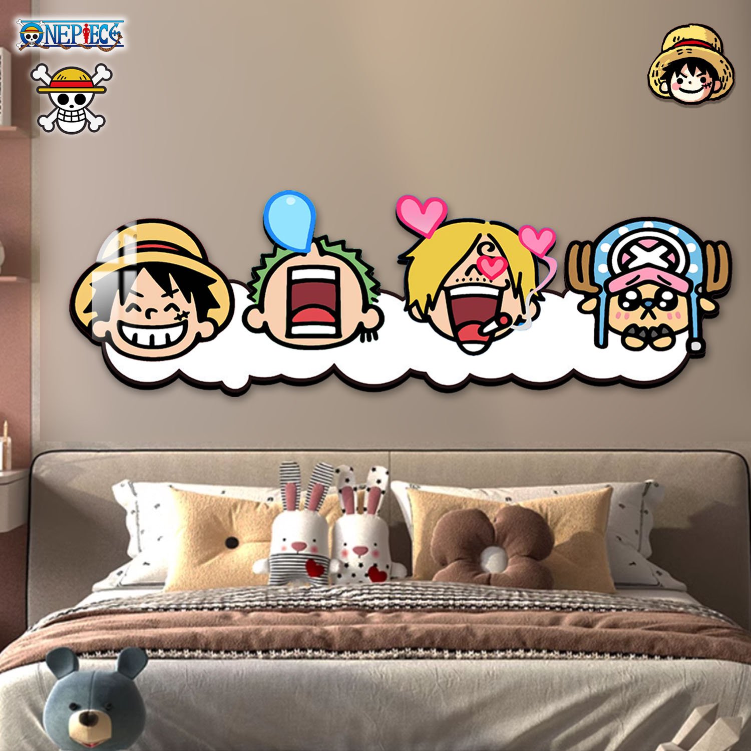 【週邊】阿喵畫社-海賊王床頭燈帶畫