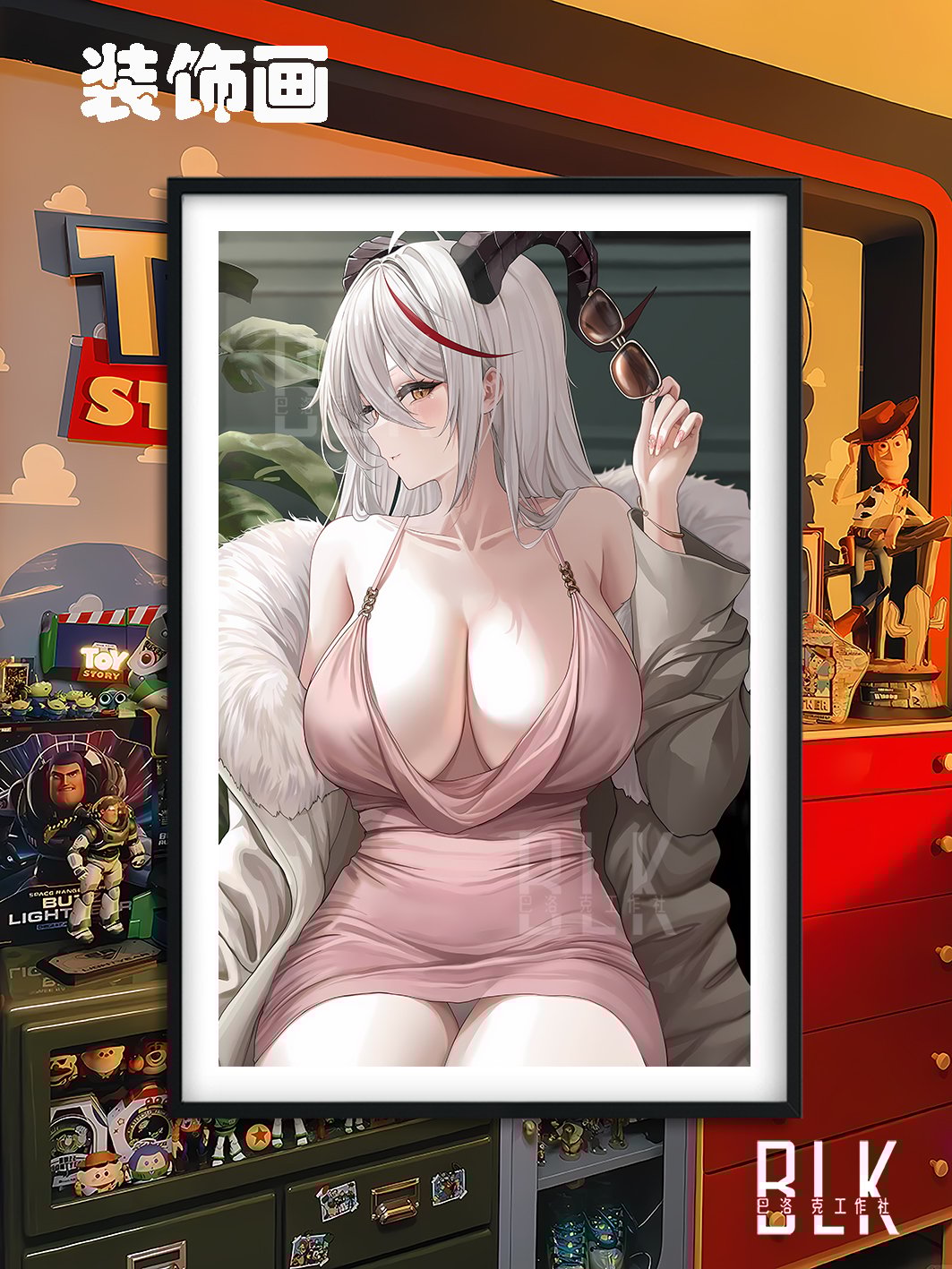 【週邊】巴洛克-埃吉爾KMS Agir碧藍航線遊戲二次元裝飾畫 冰箱貼