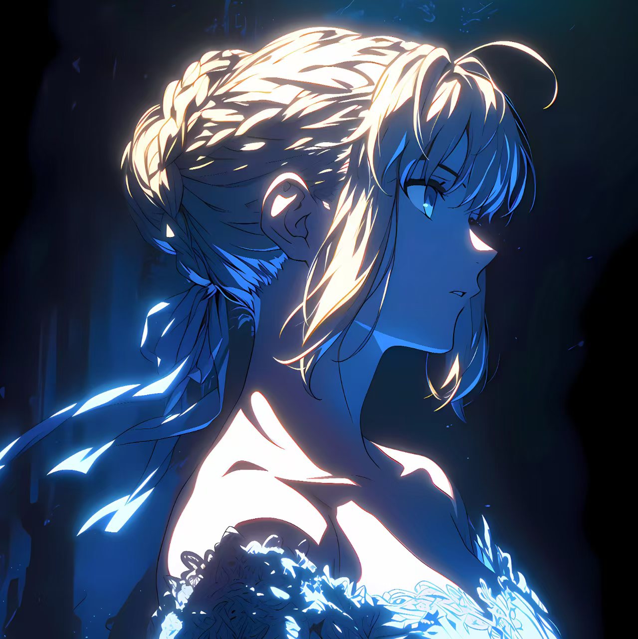 【週邊】H2工作室-淑女saber 阿爾托莉雅Fate亞瑟王裝飾畫