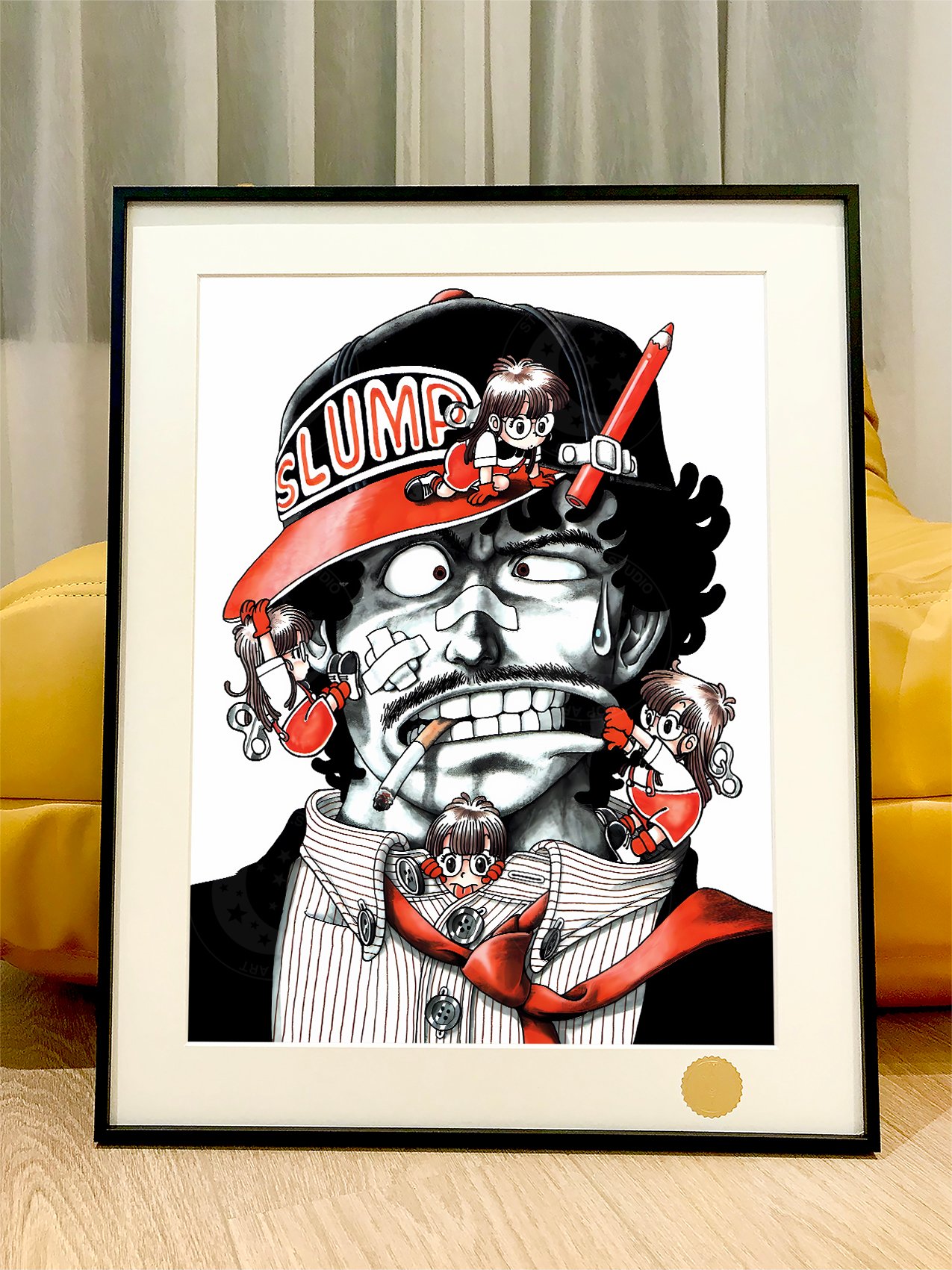 【週邊】星空工作室－阿拉蕾 大餅博士 裝飾畫