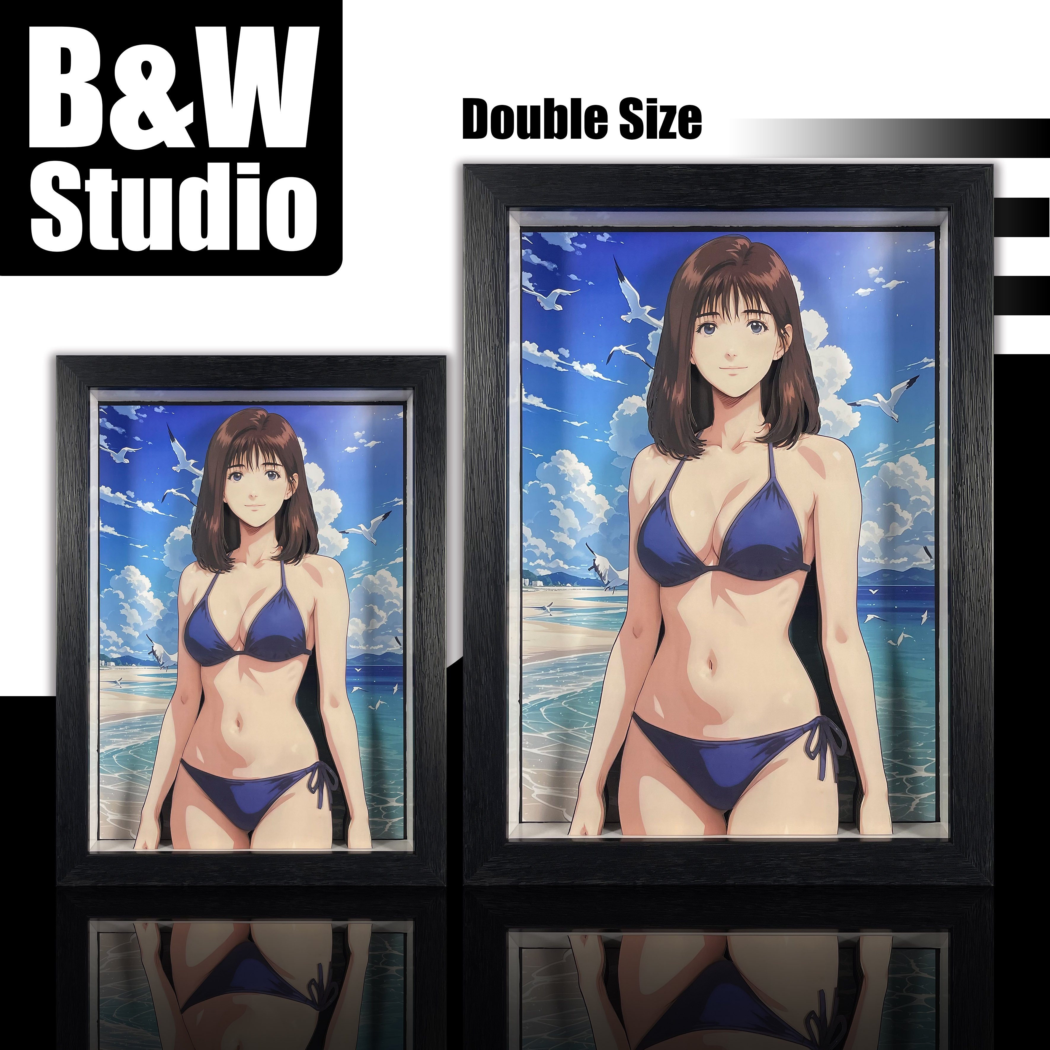 【週邊】B&W Studio-赤木晴子 立體裝飾畫