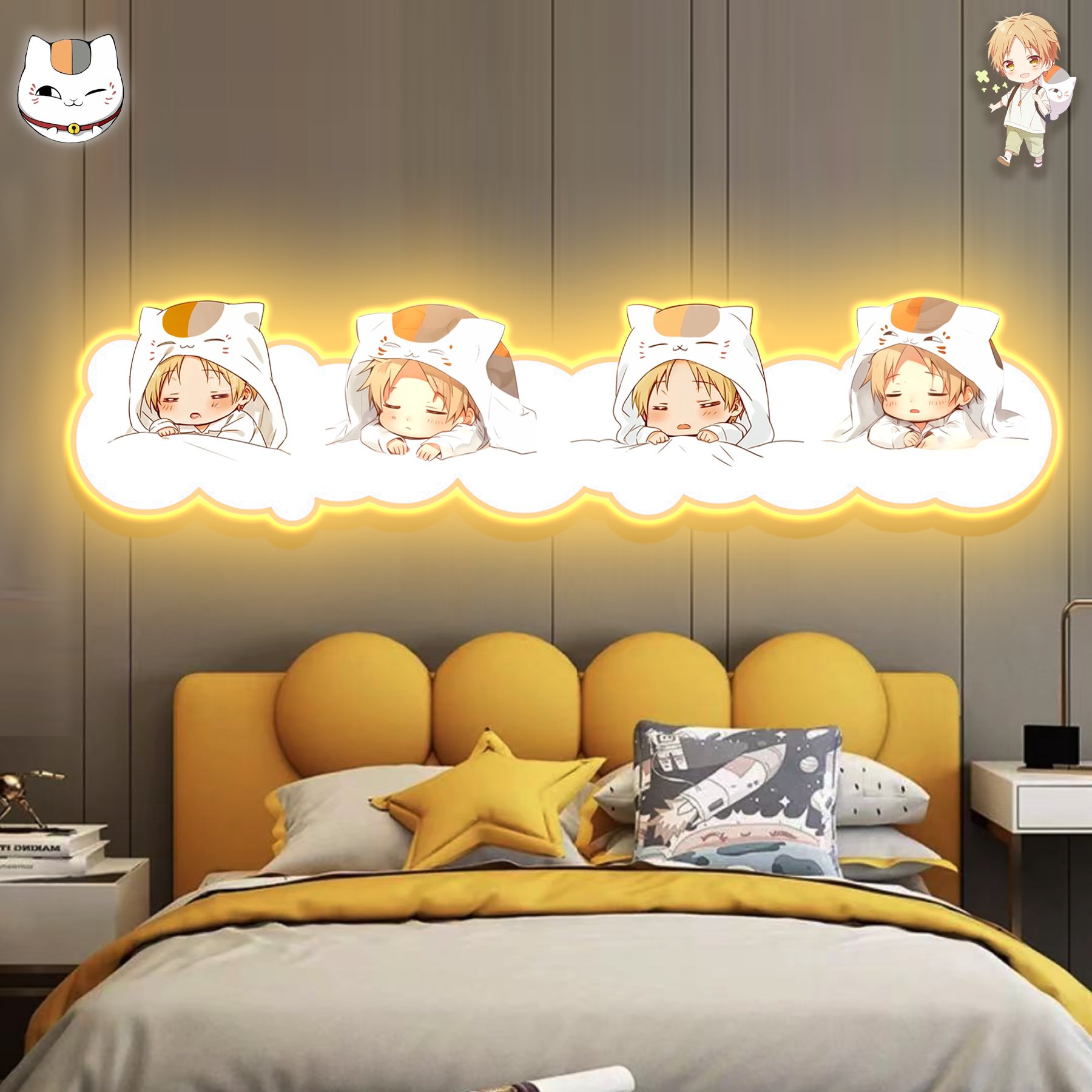 【週邊】阿喵畫社-夏目友人帳橫款燈帶畫