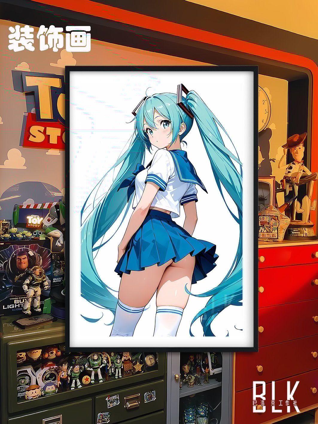 【週邊】巴洛克-水手服初音 裝飾畫 & 冰箱貼 【週邊】巴洛克-水手服初音 裝飾畫 & 冰箱貼