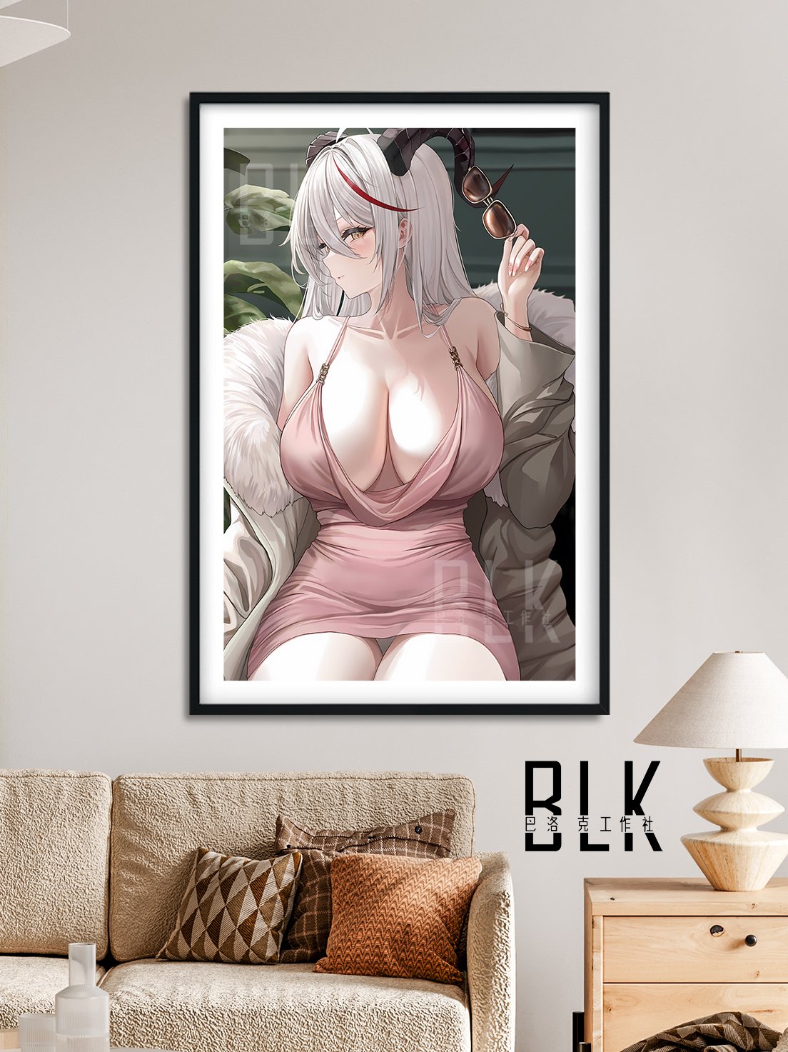 【週邊】巴洛克-埃吉爾KMS Agir碧藍航線遊戲二次元裝飾畫 冰箱貼