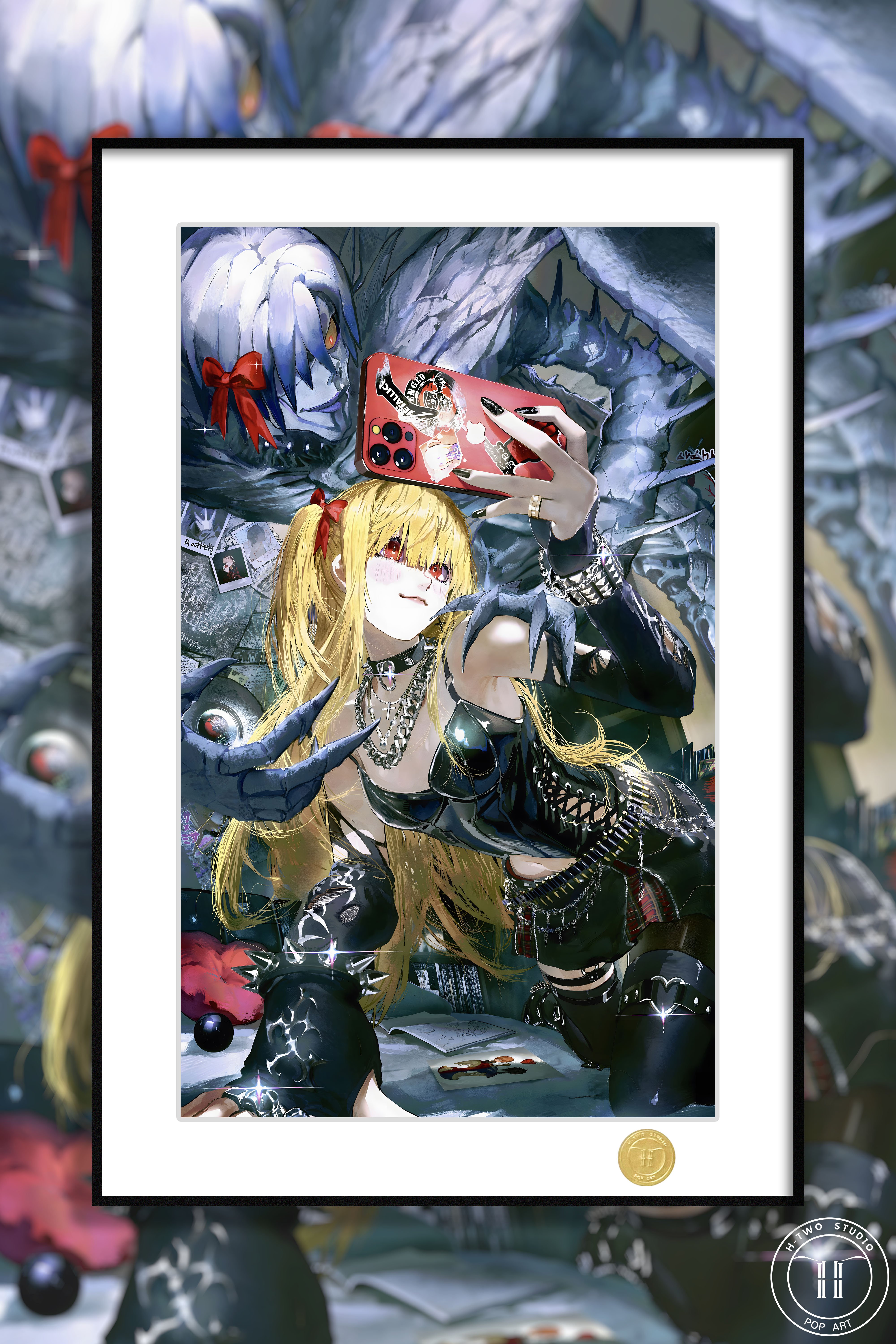 【週邊】H2工作室-彌海砂 雷姆死亡筆記Death Note夜神月L動畫二次元裝飾畫