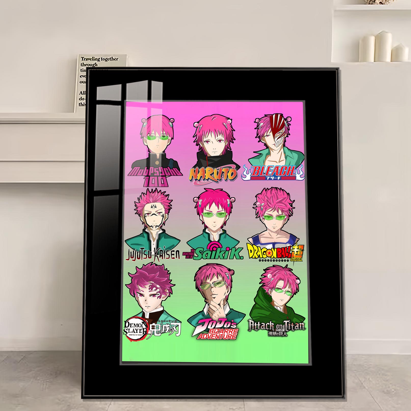 【週邊】橘子工作室－齊木楠雄的災難 齊木楠雄創意logo九宮格 裝飾畫