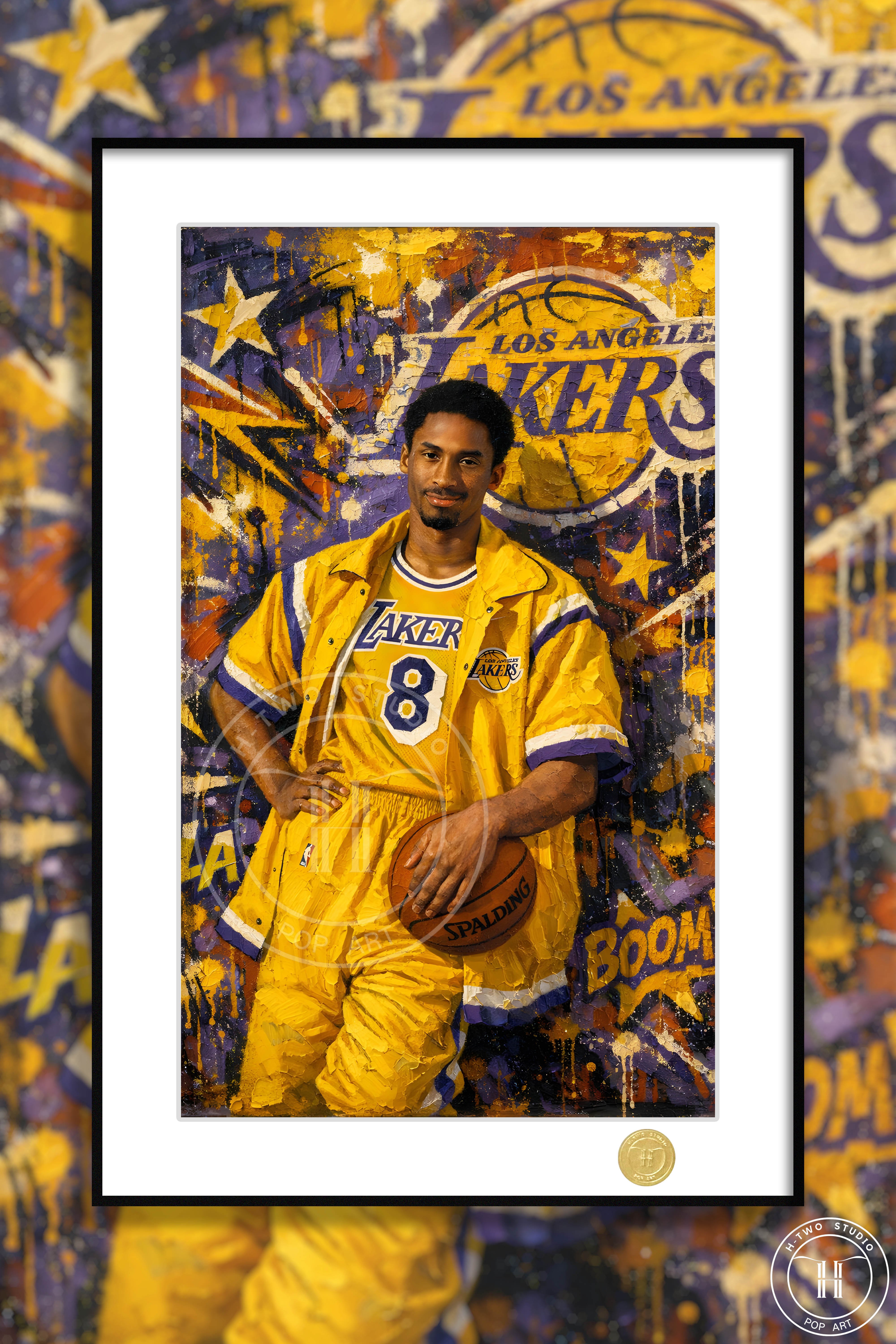 【週邊】H2工作室－爆炸頭科比 裝飾畫