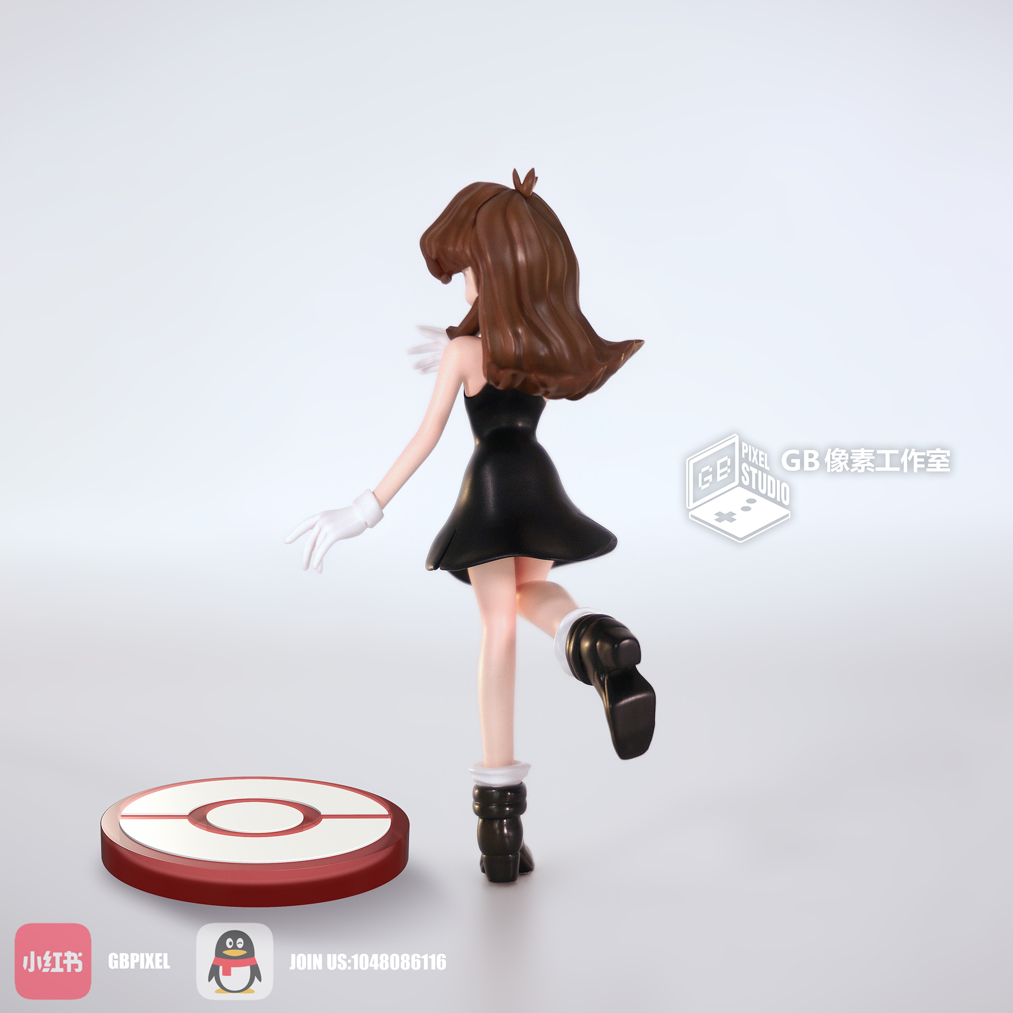 【寶可夢】GB PIXEL STUDIO-寶可夢特別篇 圖鑑比例 碧藍/小藍