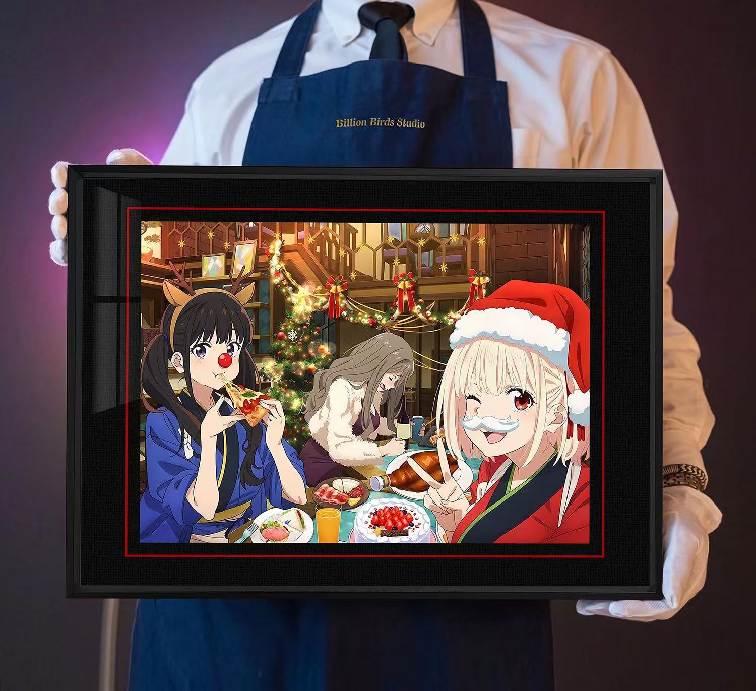 【週邊】千鳥社-莉可麗絲聖誕錦木千束井上瀧奈裝飾畫