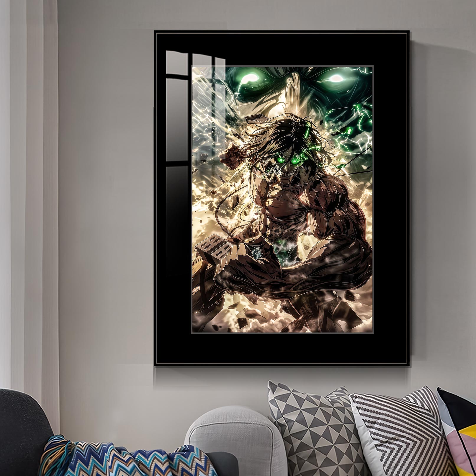 【週邊】橘子工作室－進擊的巨人 艾倫 狂暴巨人形態 裝飾畫