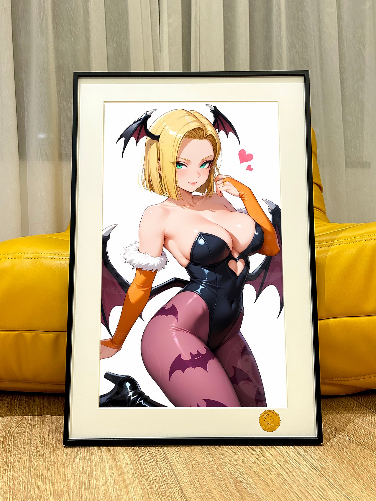 【週邊】星空工作室-小惡魔18號 七龍珠人造人Android拉姿麗lazuli克林裝飾畫