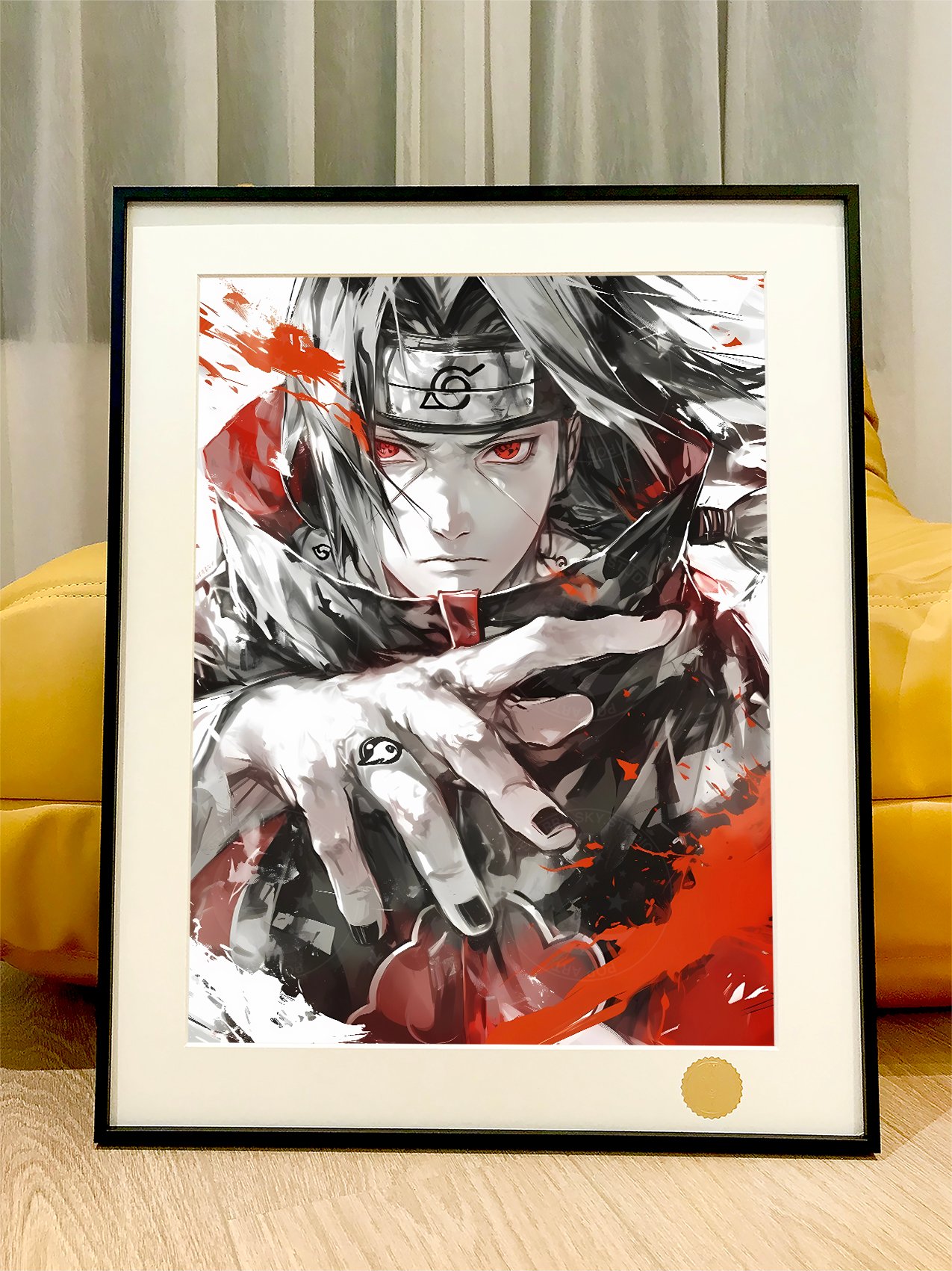 【週邊】星空工作室－火影忍者 水墨鼬 宇智波鼬 裝飾畫