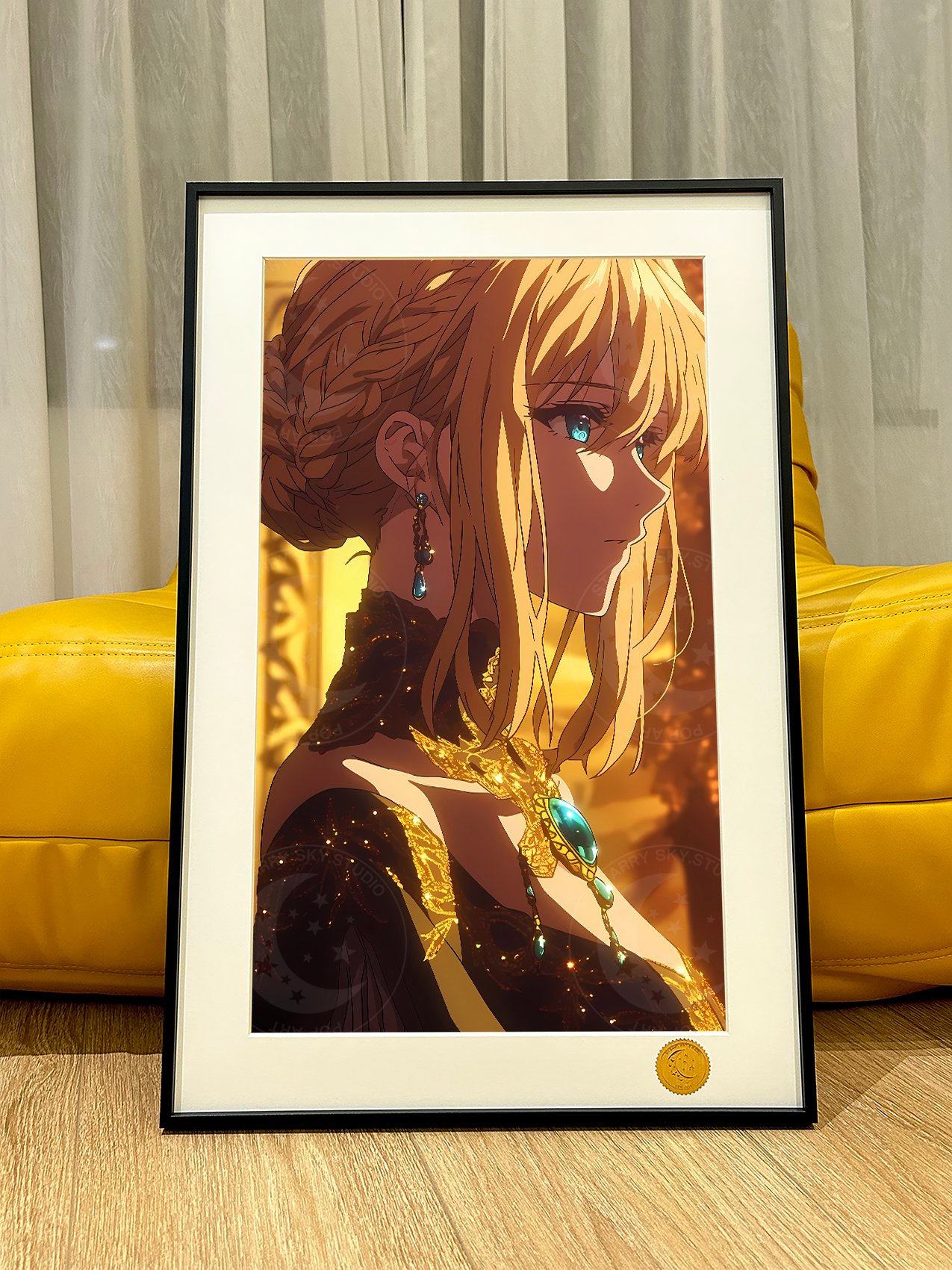 【週邊】星空工作室－紫羅蘭永恆花園 金光薇爾莉特 裝飾畫