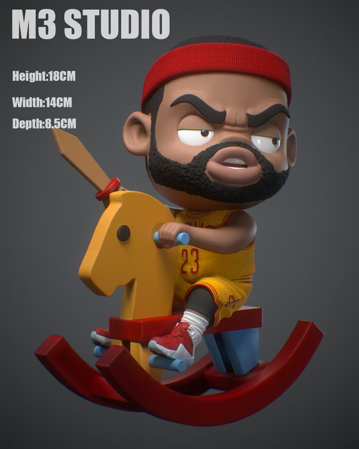 【運動明星】M3工作室-木馬 詹姆斯 Q版