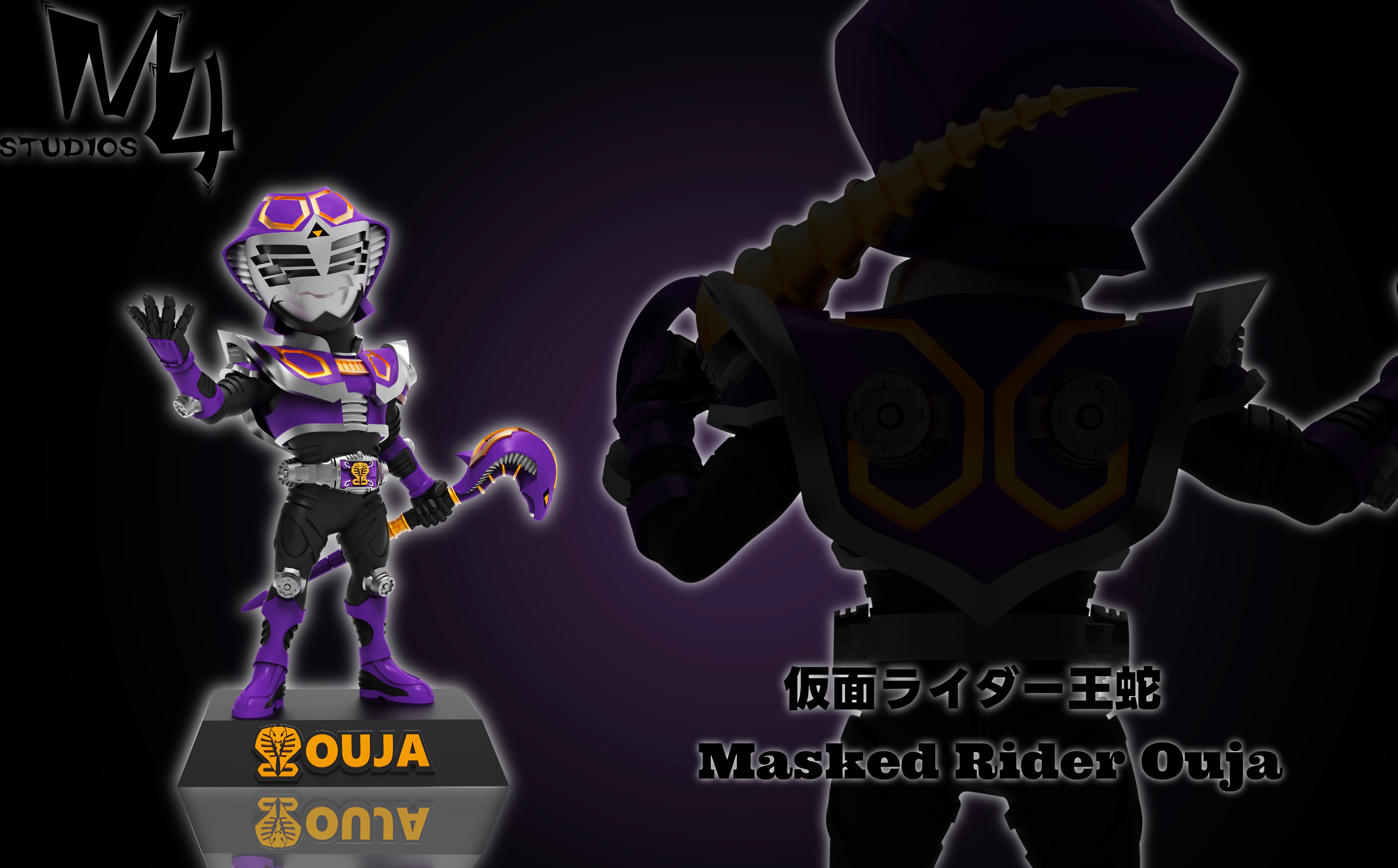 【假面騎士】M4工作室-龍騎精品系列 第四彈 假面騎士.王蛇