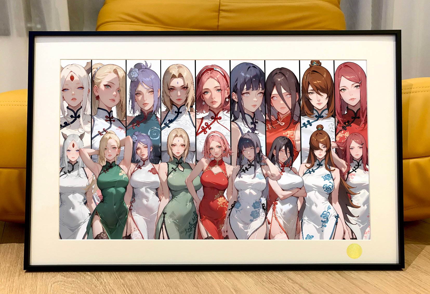 【週邊】星空工作室－火影忍者 火影女團 裝飾畫