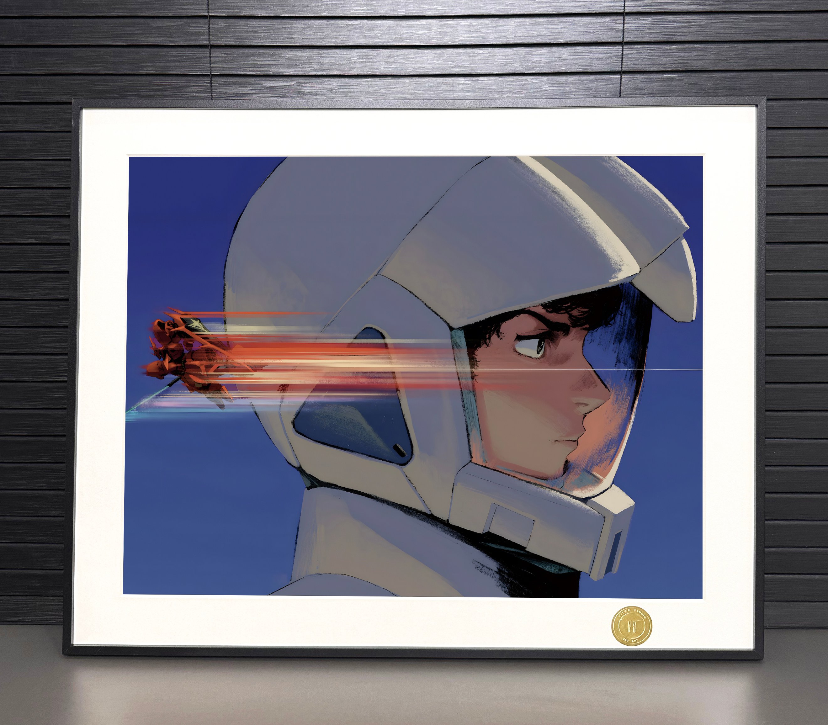 【週邊】H2工作室－機動戰士鋼彈 阿姆羅＆夏亞 裝飾畫