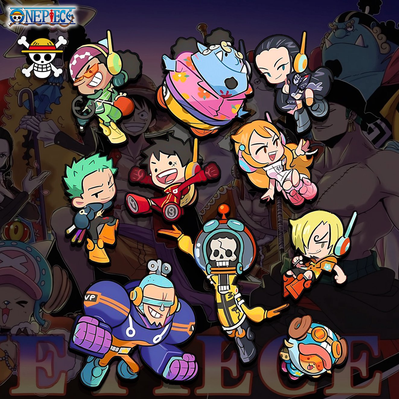 【週邊】阿喵畫社-Q版海賊王卡磚牆