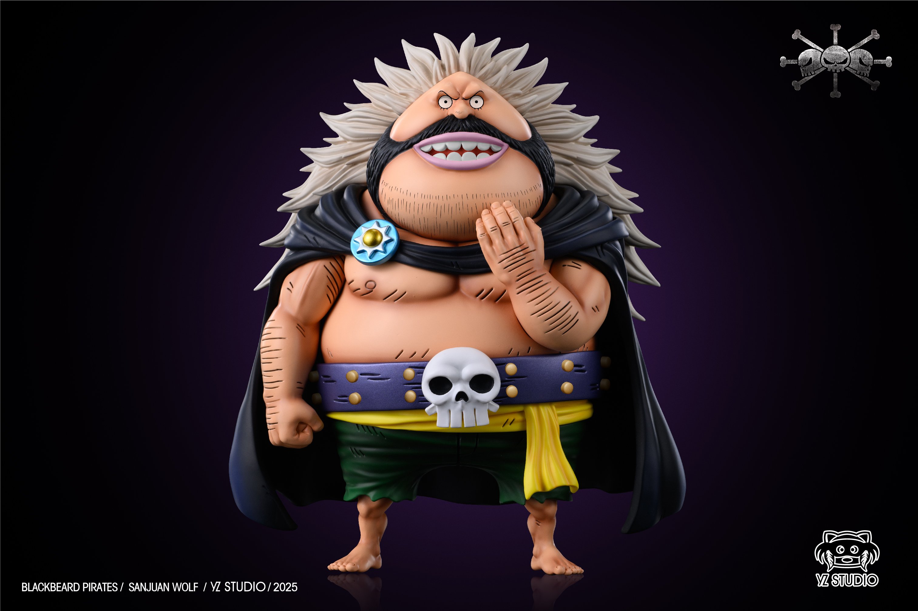 【海賊王】YZ工作室-黑鬍子海賊團 第九彈 7號艦長 巨大戰艦 聖胡安惡狼