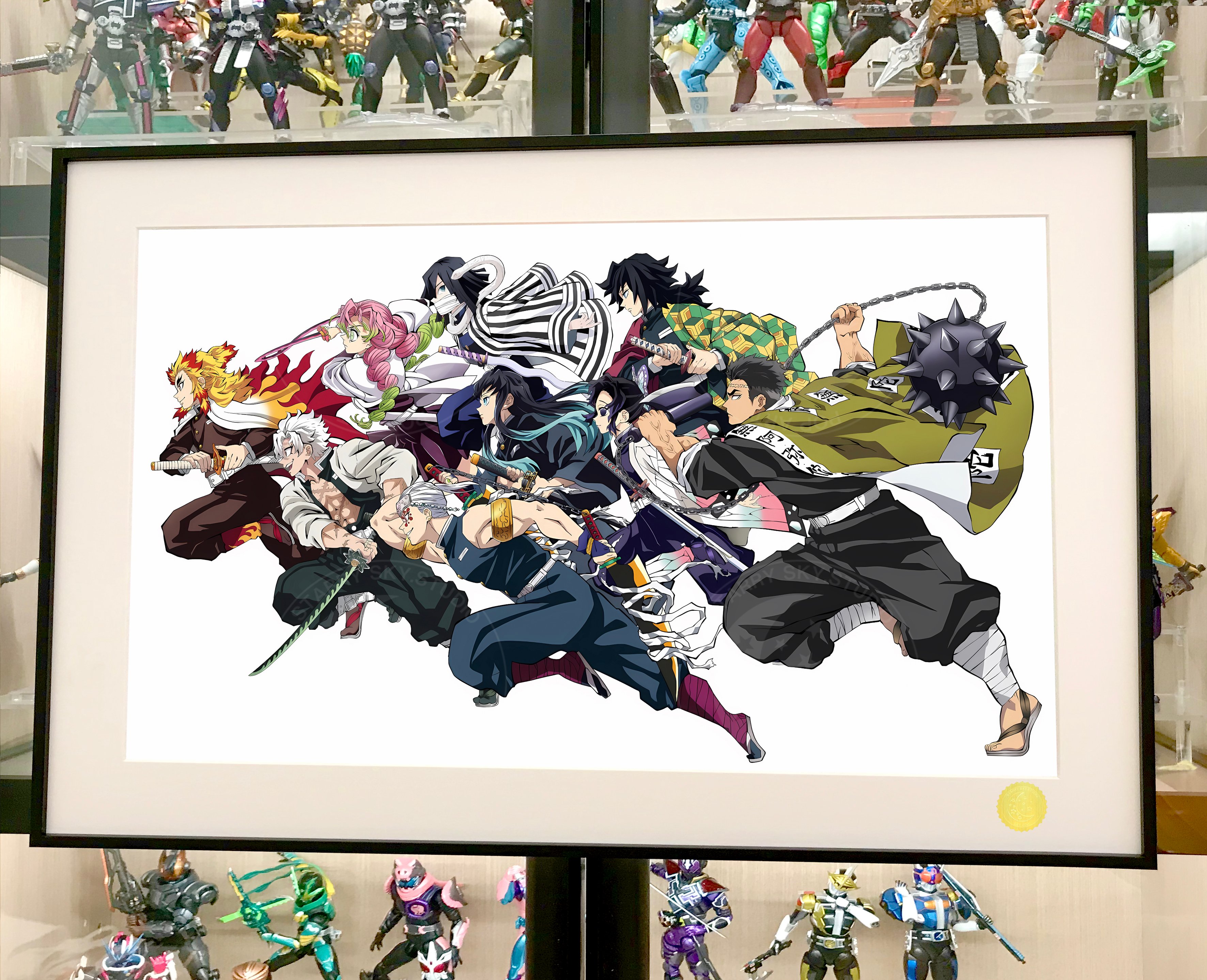 【週邊】星空工作室-出擊九柱 鬼滅之刃 無限城篇炎柱煉獄杏壽郎富岡義勇動漫二次元裝飾畫