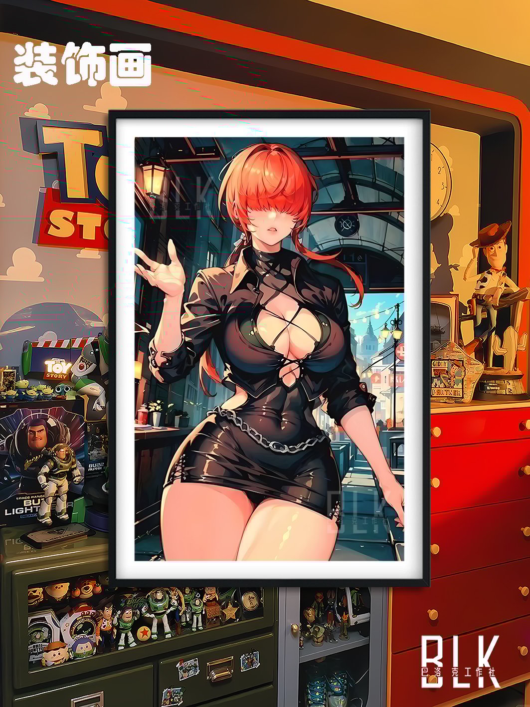 【週邊】巴洛克－拳皇 Shermie 裝飾畫＆冰箱貼