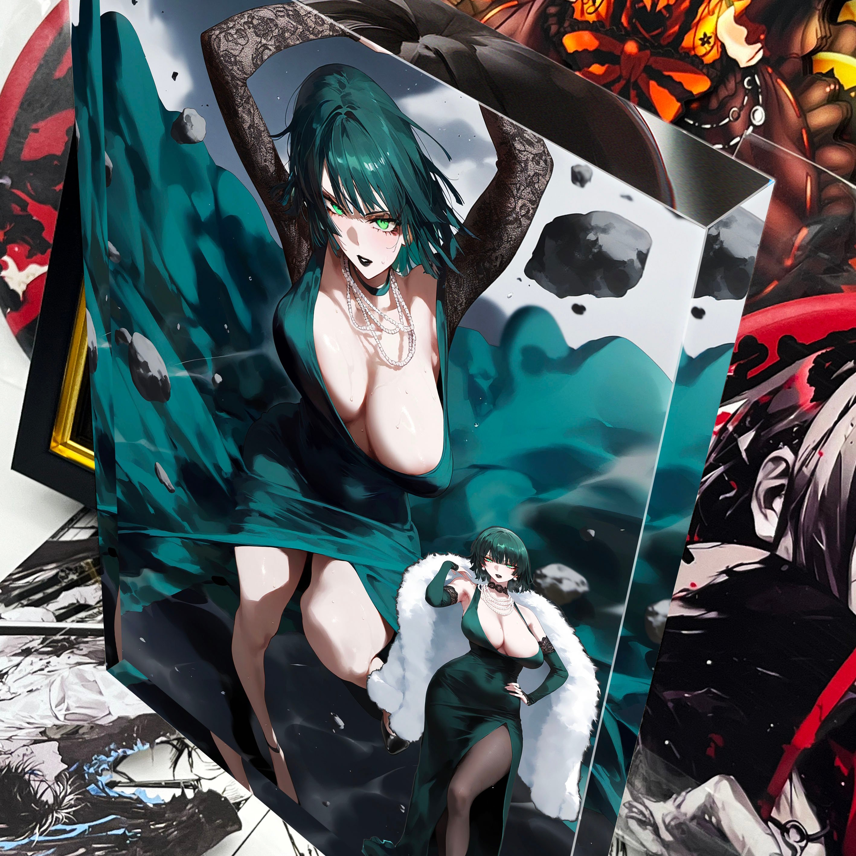 【週邊】阿喵畫社-地獄吹雪透明卡磚