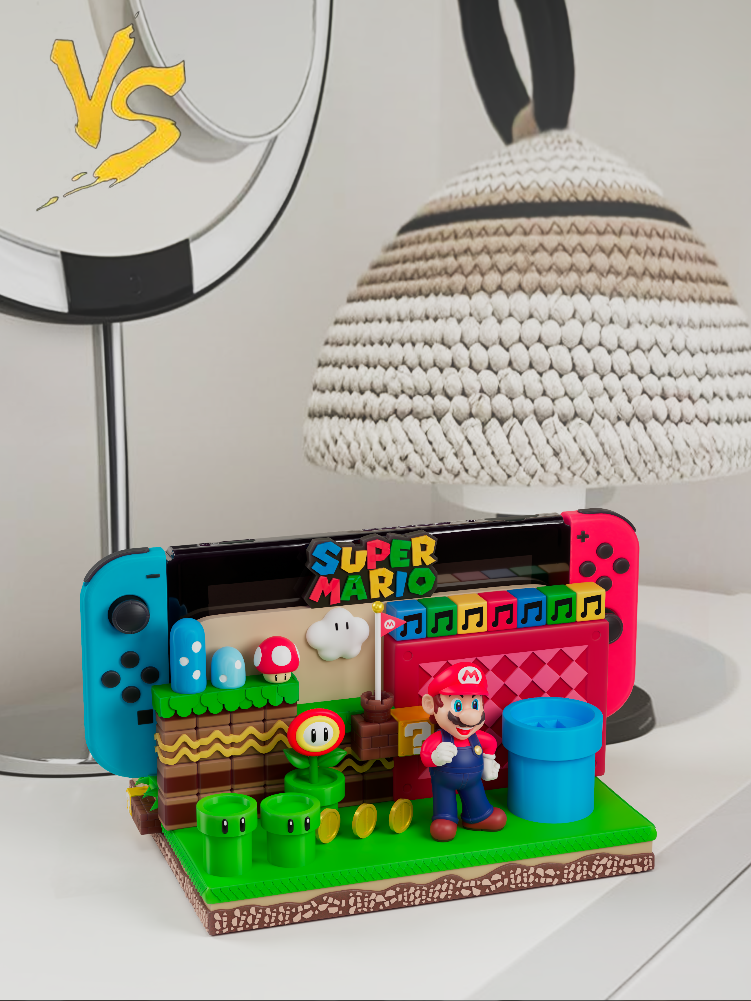 【電玩】VS模玩-瑪利歐場景（Switch收納支架）