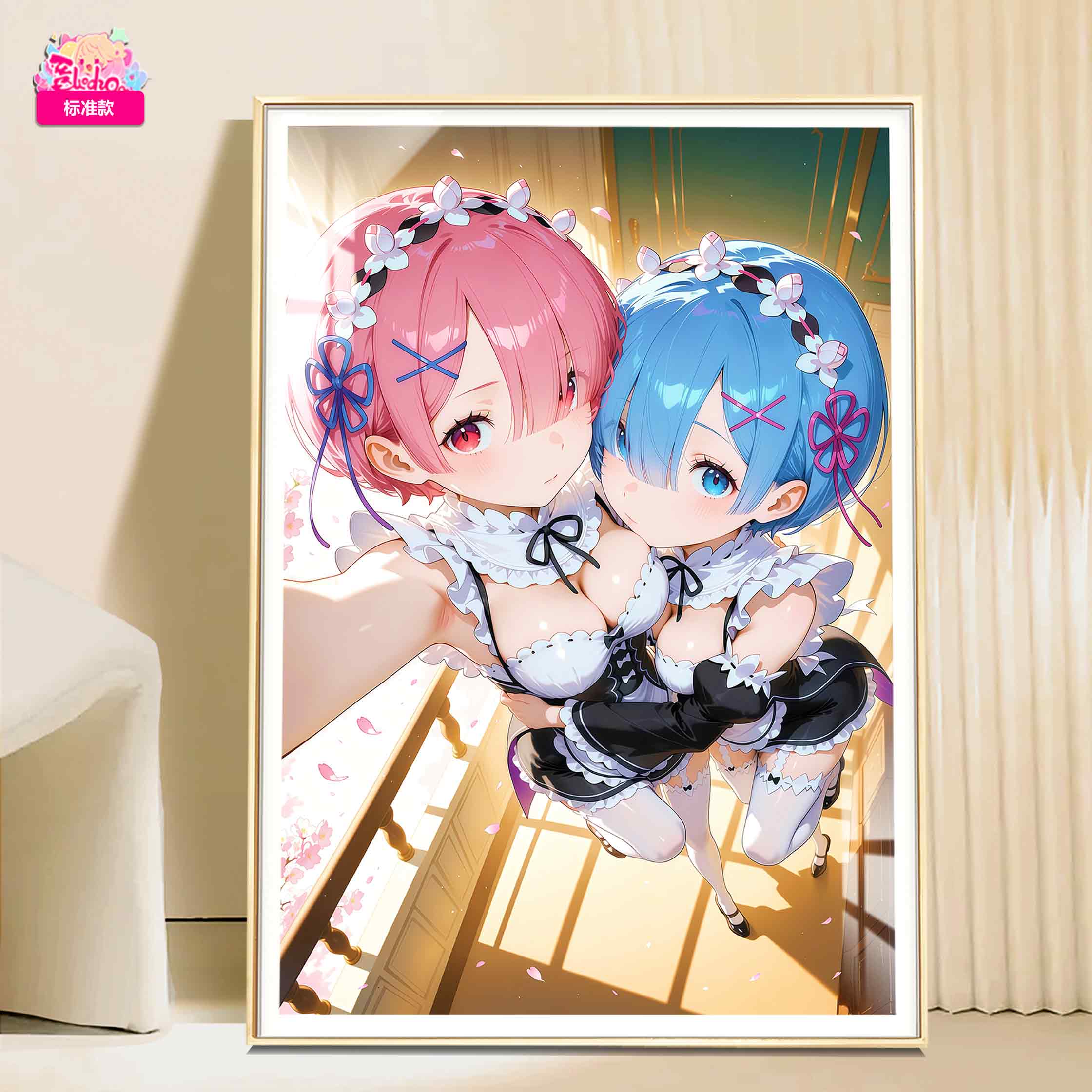 【週邊】阿喵畫社－Re:從零開始的異世界生活 迎辰 蕾姆＆拉姆