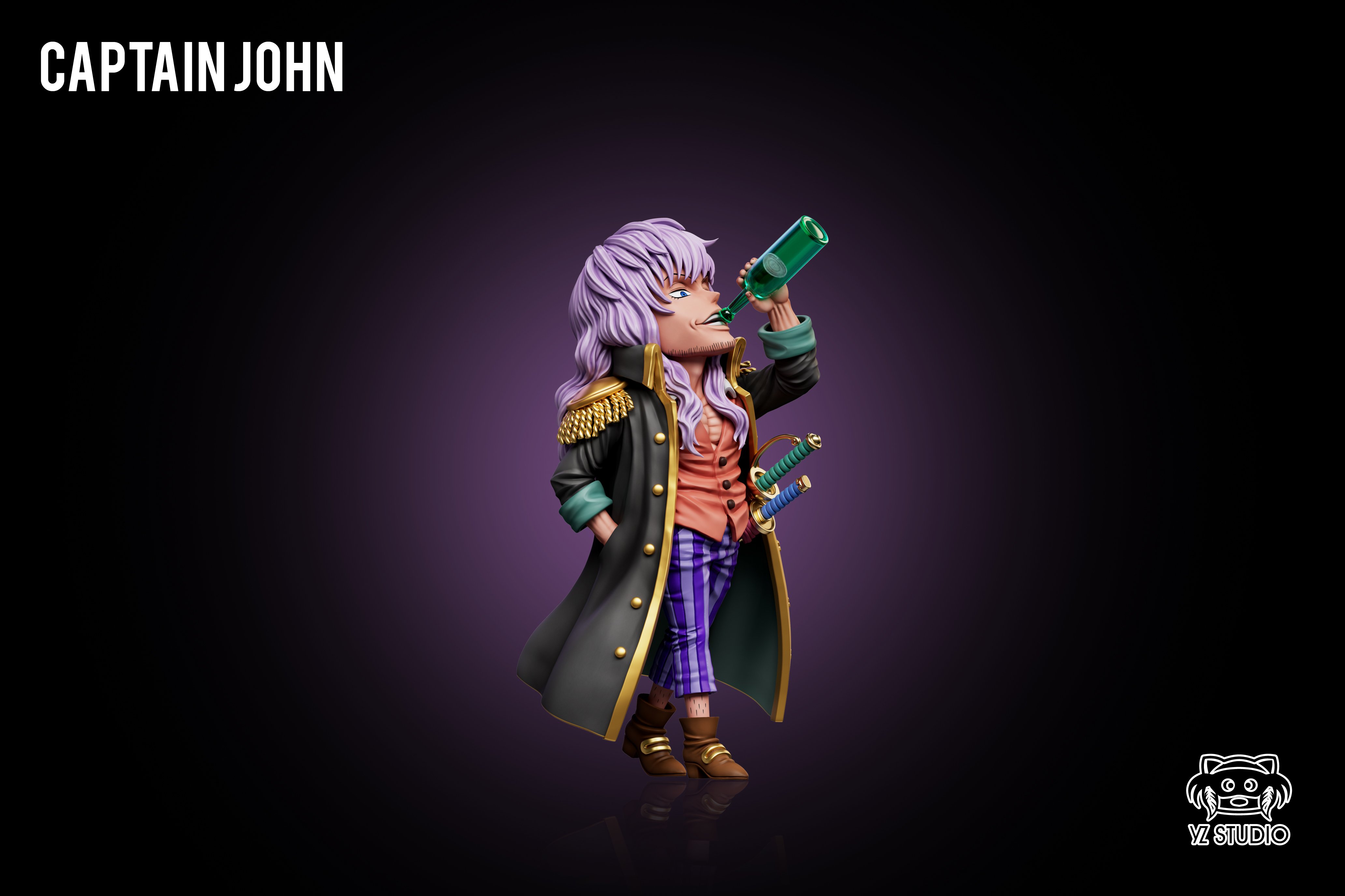 【海賊王】YZ工作室－神之谷大戰 第十彈 洛克斯海賊團 約翰船長