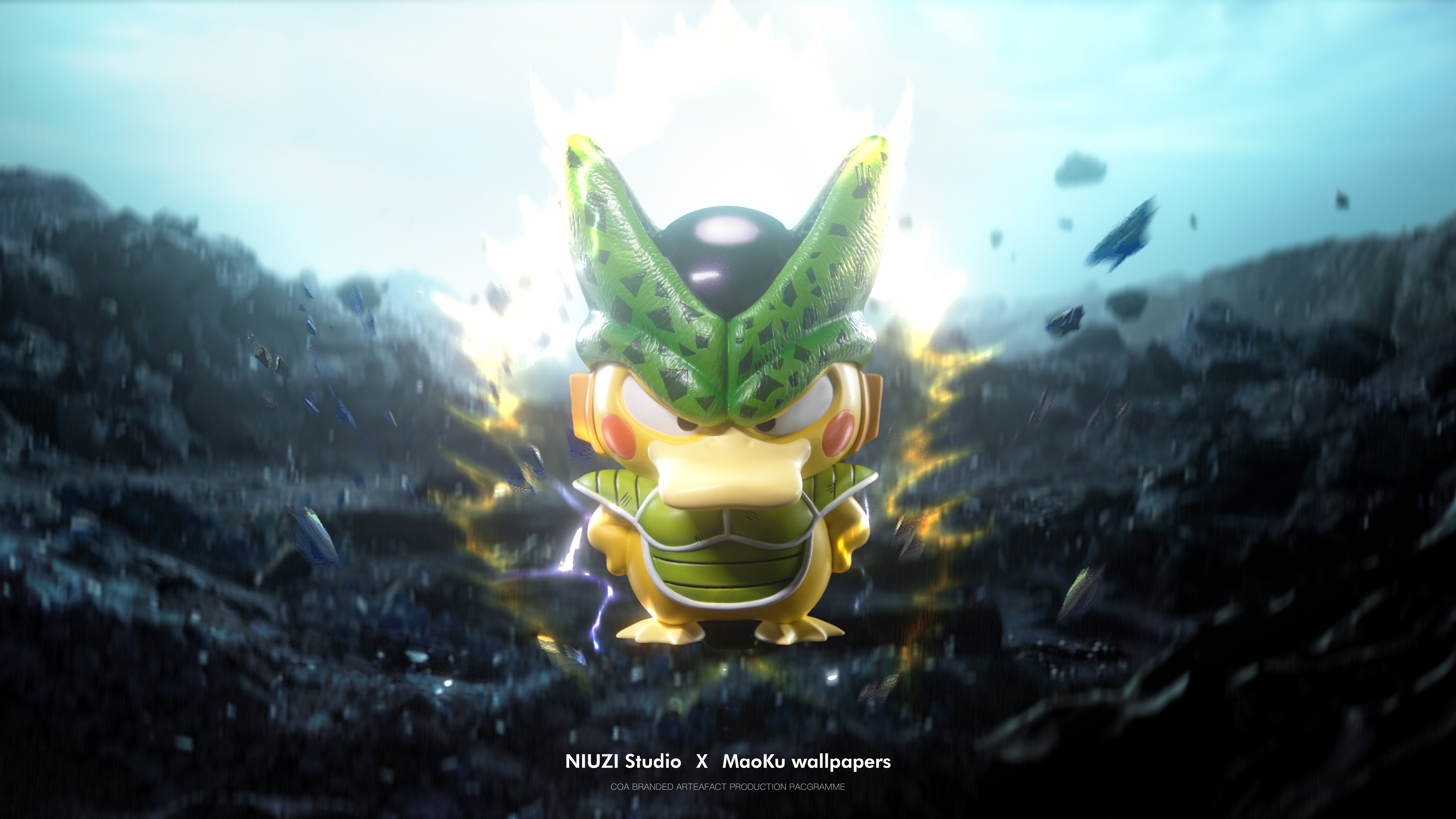 【寶可夢】牛子 x 貓空壁紙-你管這叫可達鴨？