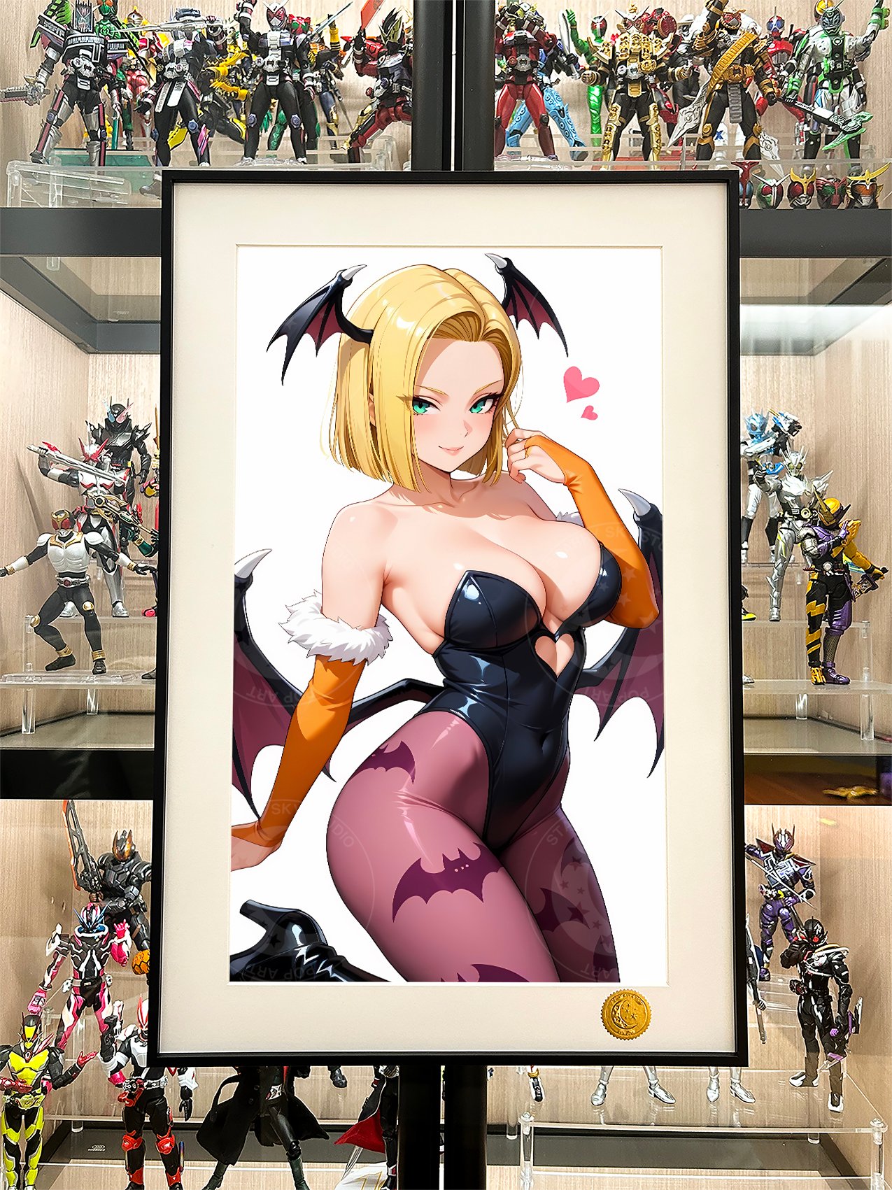 【週邊】星空工作室-小惡魔18號 七龍珠人造人Android拉姿麗lazuli克林裝飾畫