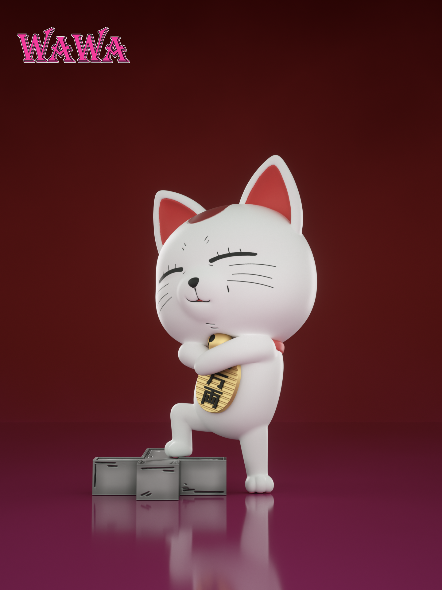 【膽大黨】WAWA studio-當噠當 高速婆婆 招財貓 吹風機高速婆婆