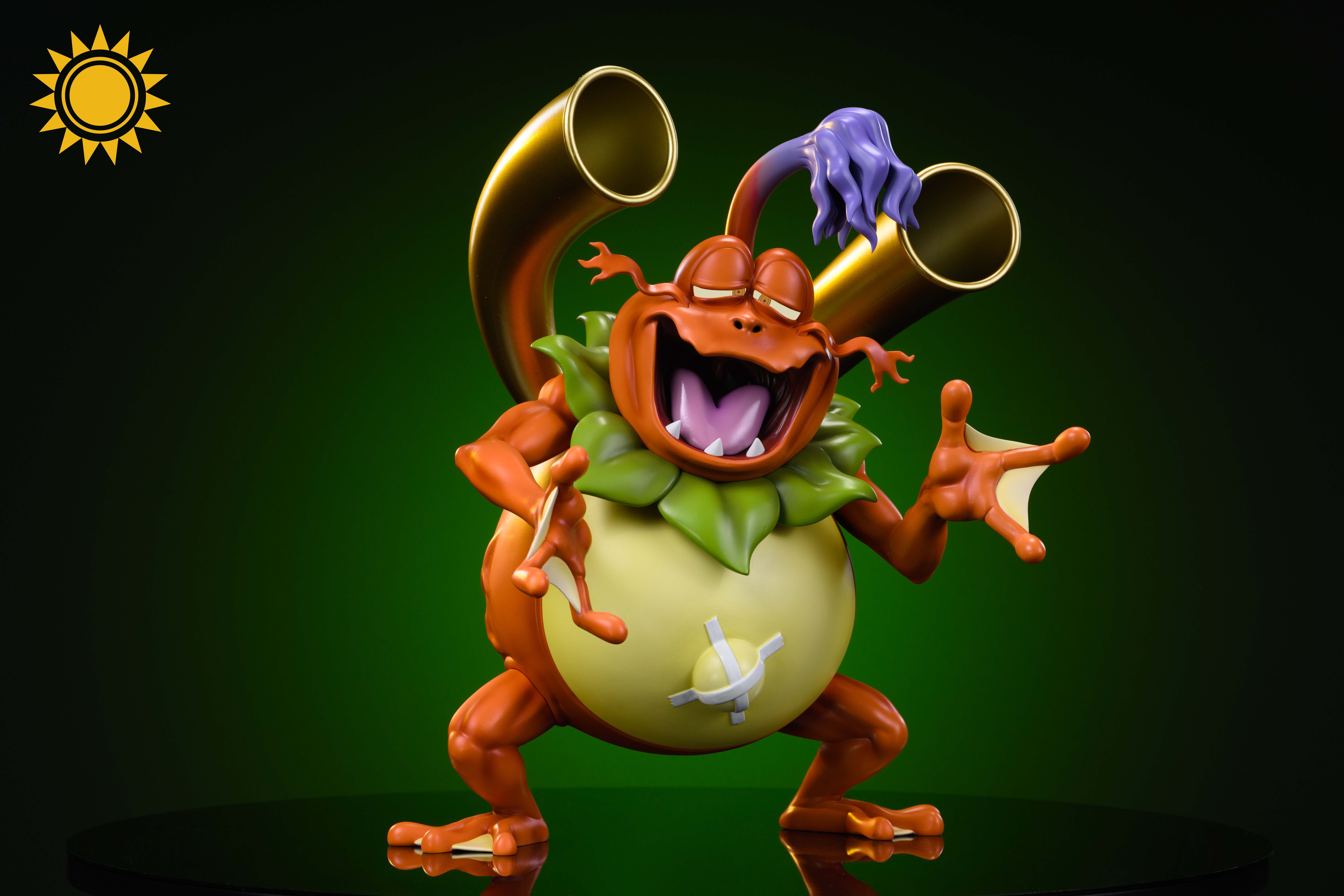 【數碼寶貝】太陽模玩-怪蛙皇 魔音拳