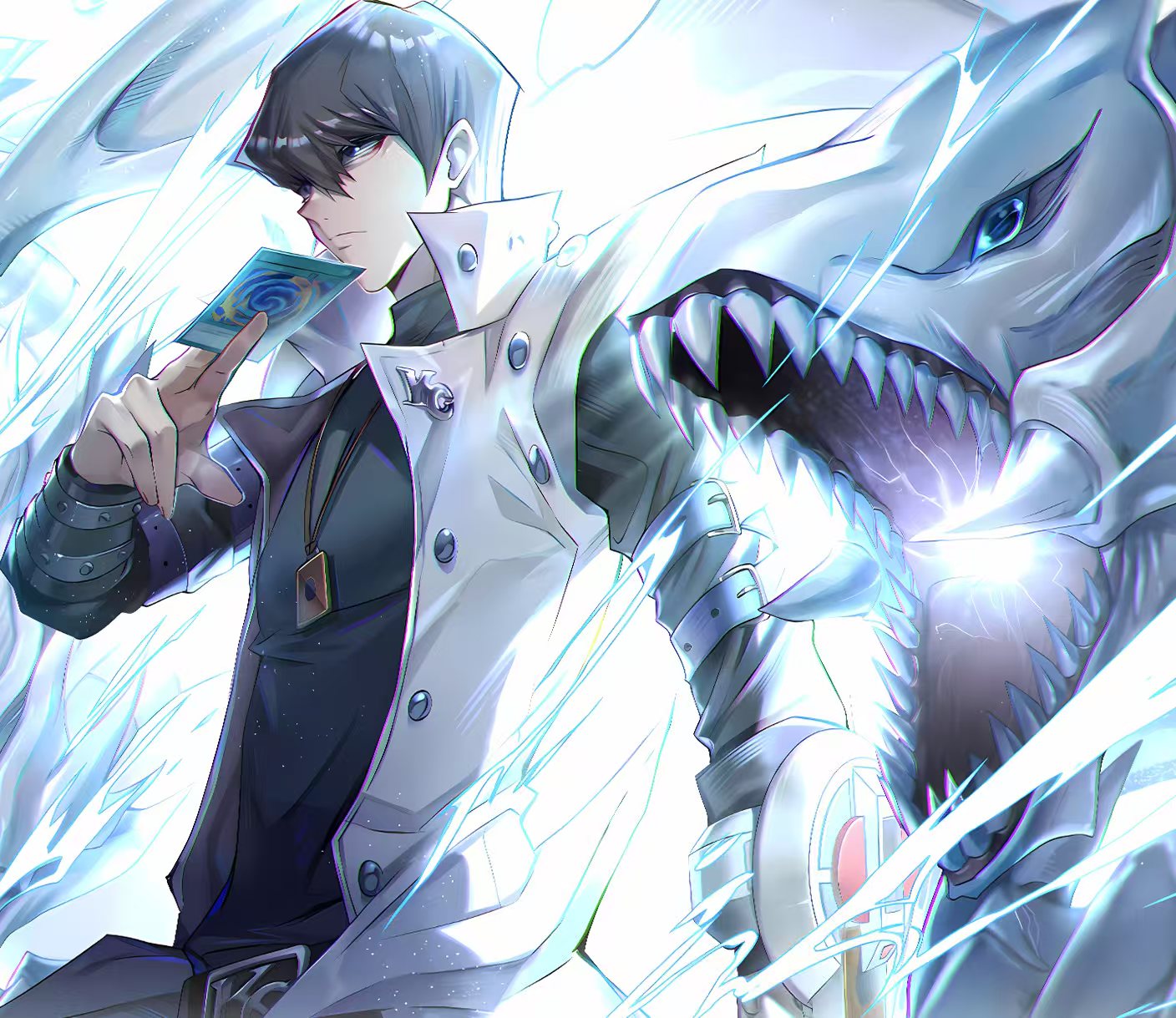 【週邊】H2工作室-海馬瀨人 遊戲王青眼白龍高橋和希裝飾畫