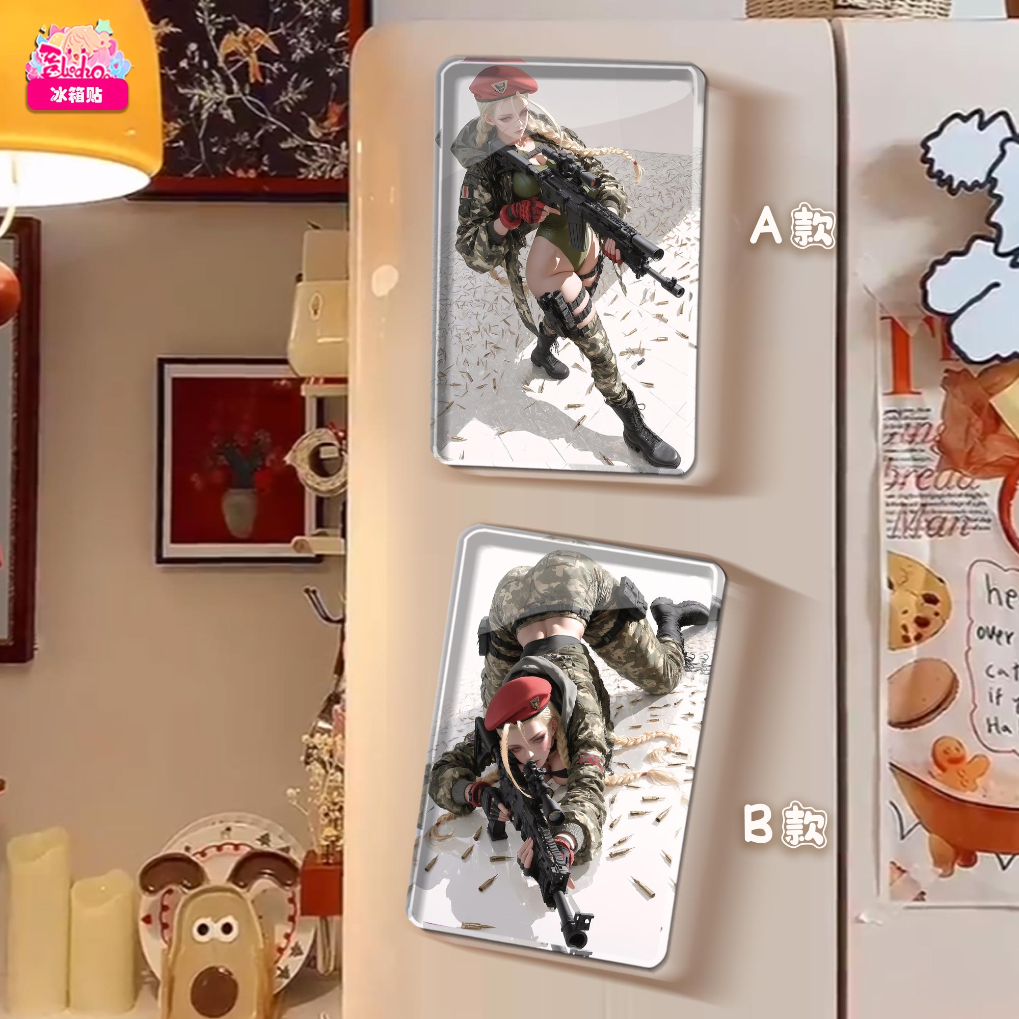 【週邊】阿喵畫社－迷彩 嘉米雙聯 裝飾畫