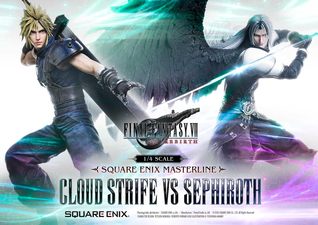 【正版授權】Square Enix-MASTERLINE 太空戰士VII 重製版 克勞德 ＆ 賽菲羅斯