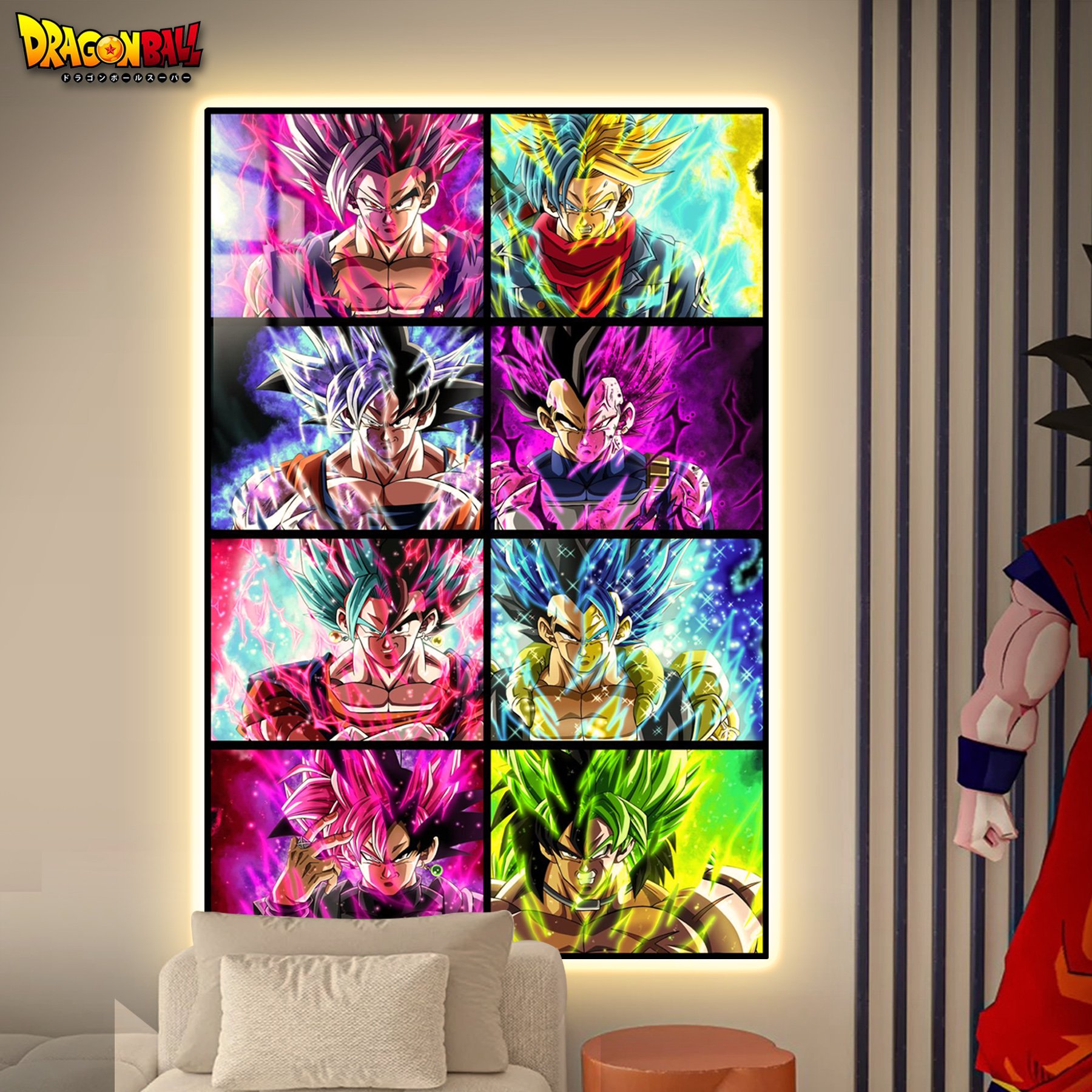 【週邊】阿喵畫社-七龍珠八宮格燈帶畫