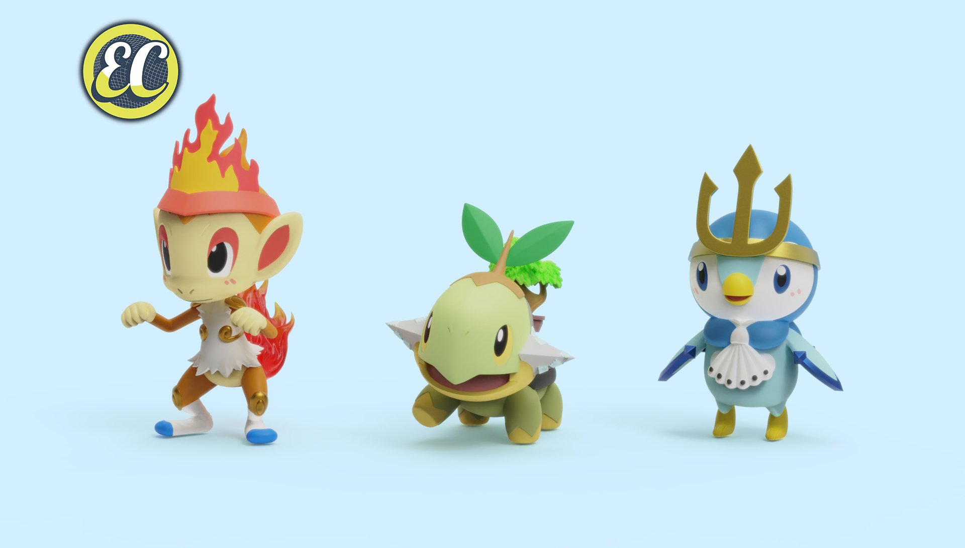 【寶可夢】EC-Studio-寶可夢圖鑑 禦三家可愛系列 第二彈