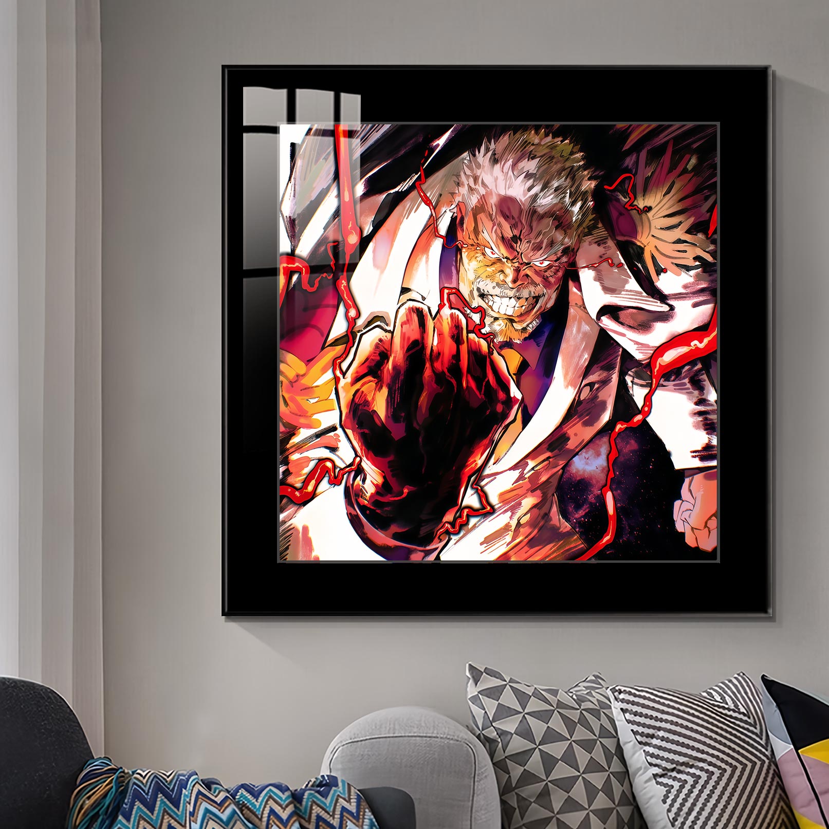 【週邊】橘子工作室－海賊王 霸王色 鐵拳卡普 裝飾畫