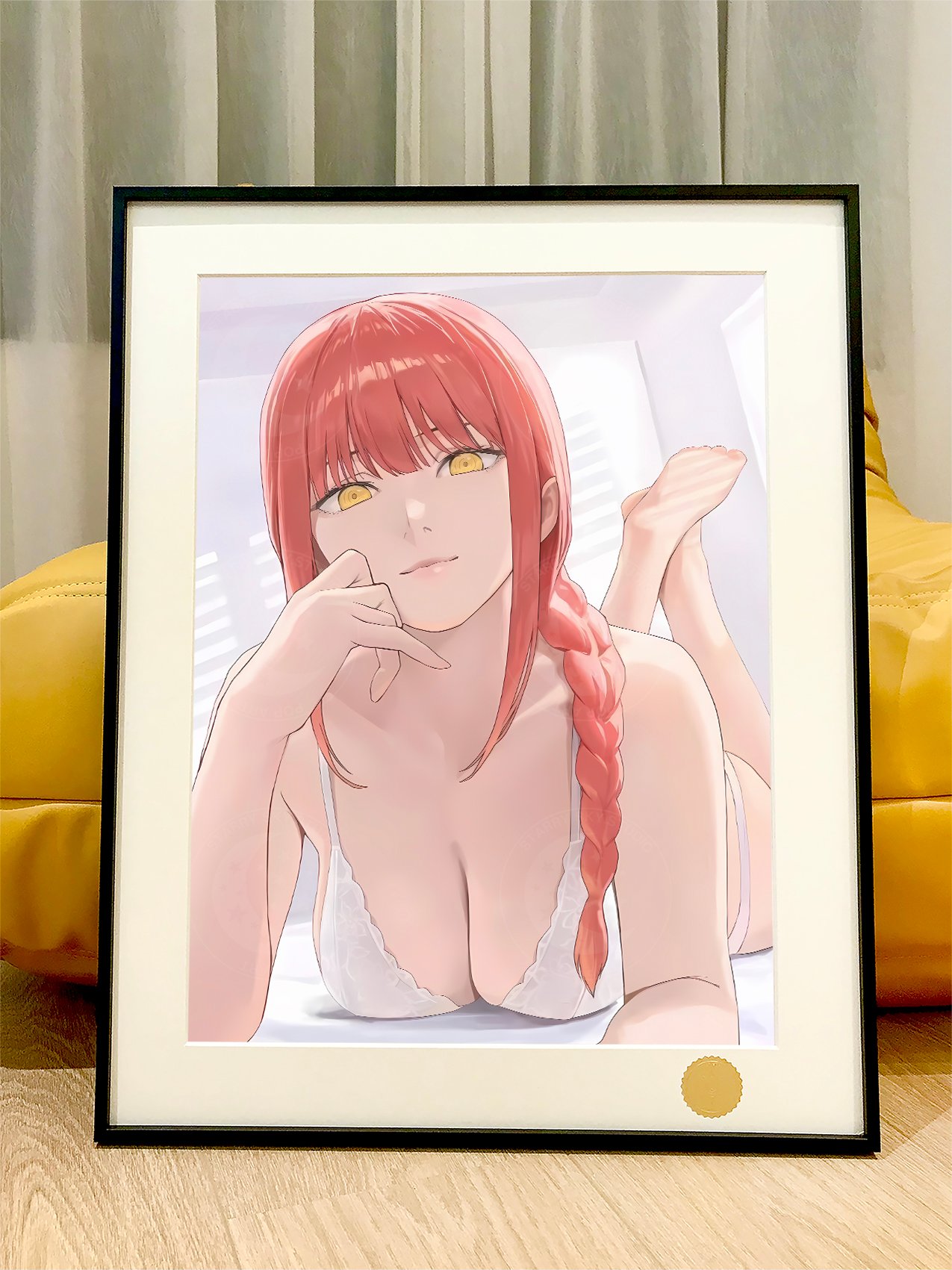 【週邊】星空工作室－鏈鋸人 內衣瑪奇瑪 裝飾畫