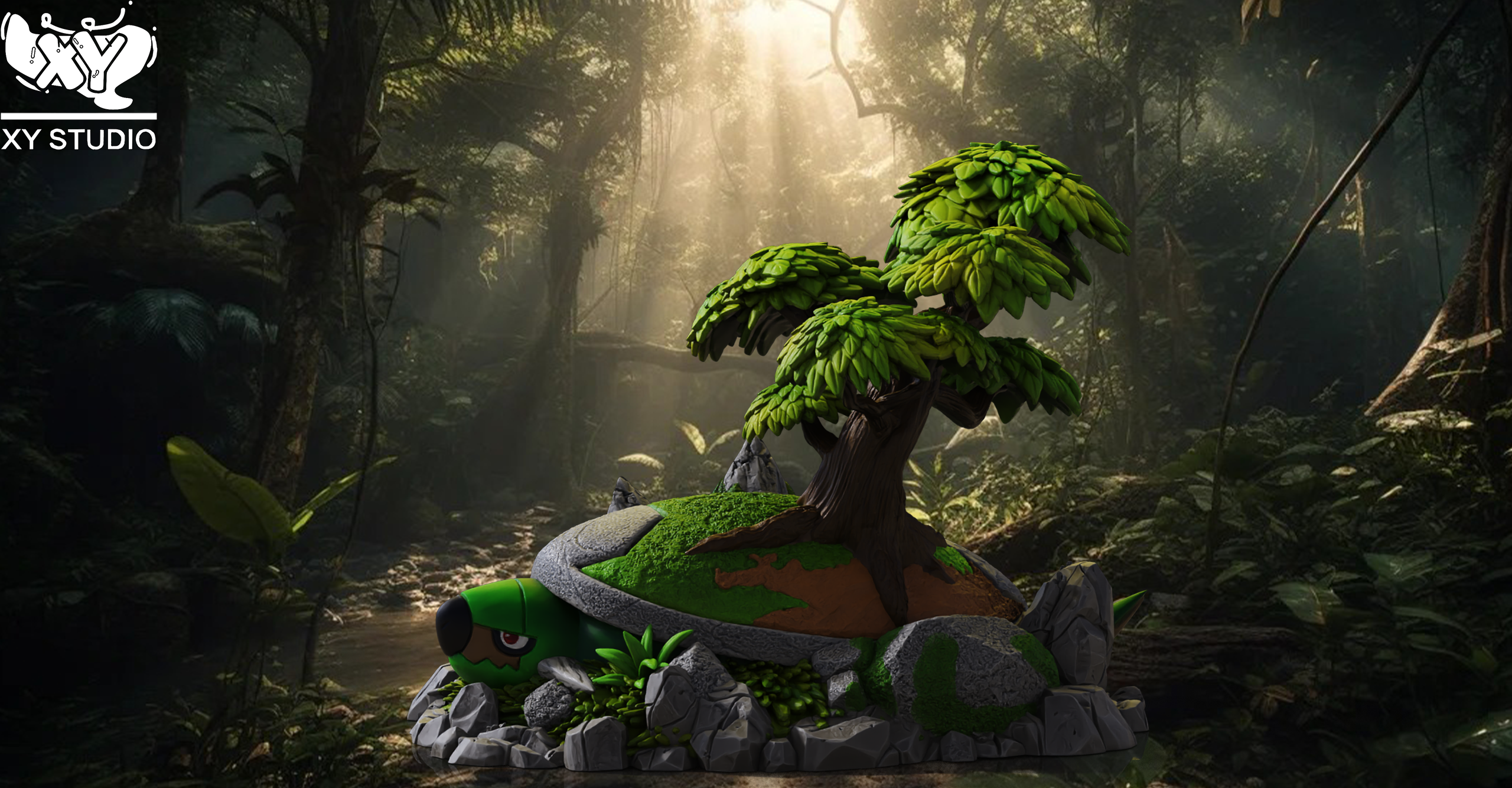 【寶可夢】XY STUDIO-寶可夢場景 第二彈 土台龜